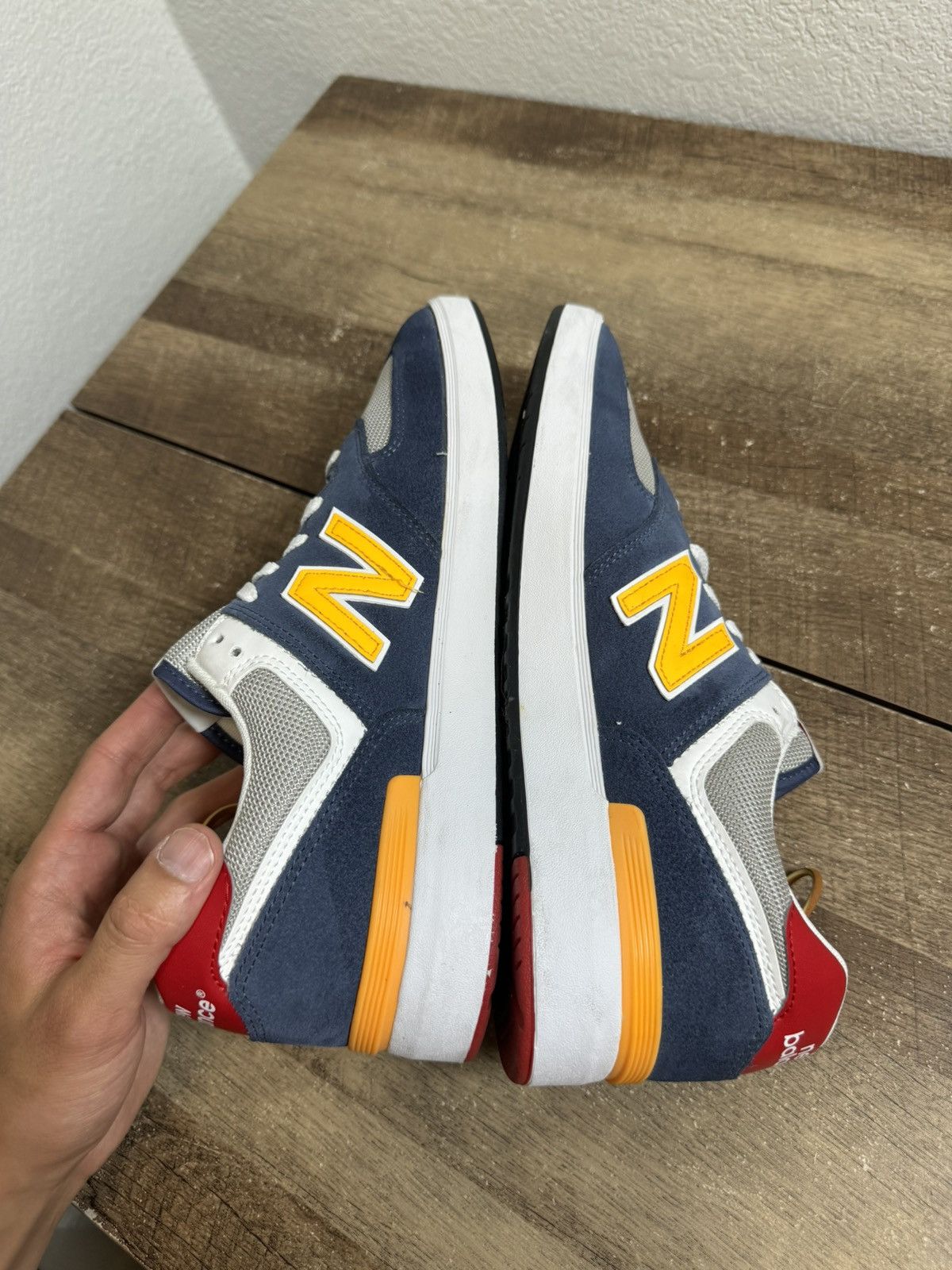 New Balance New Balance CT574 Suede Sneakers Men’s Size 12 Blue/Orange Size US 12 / EU 45 - 5 Thumbnail