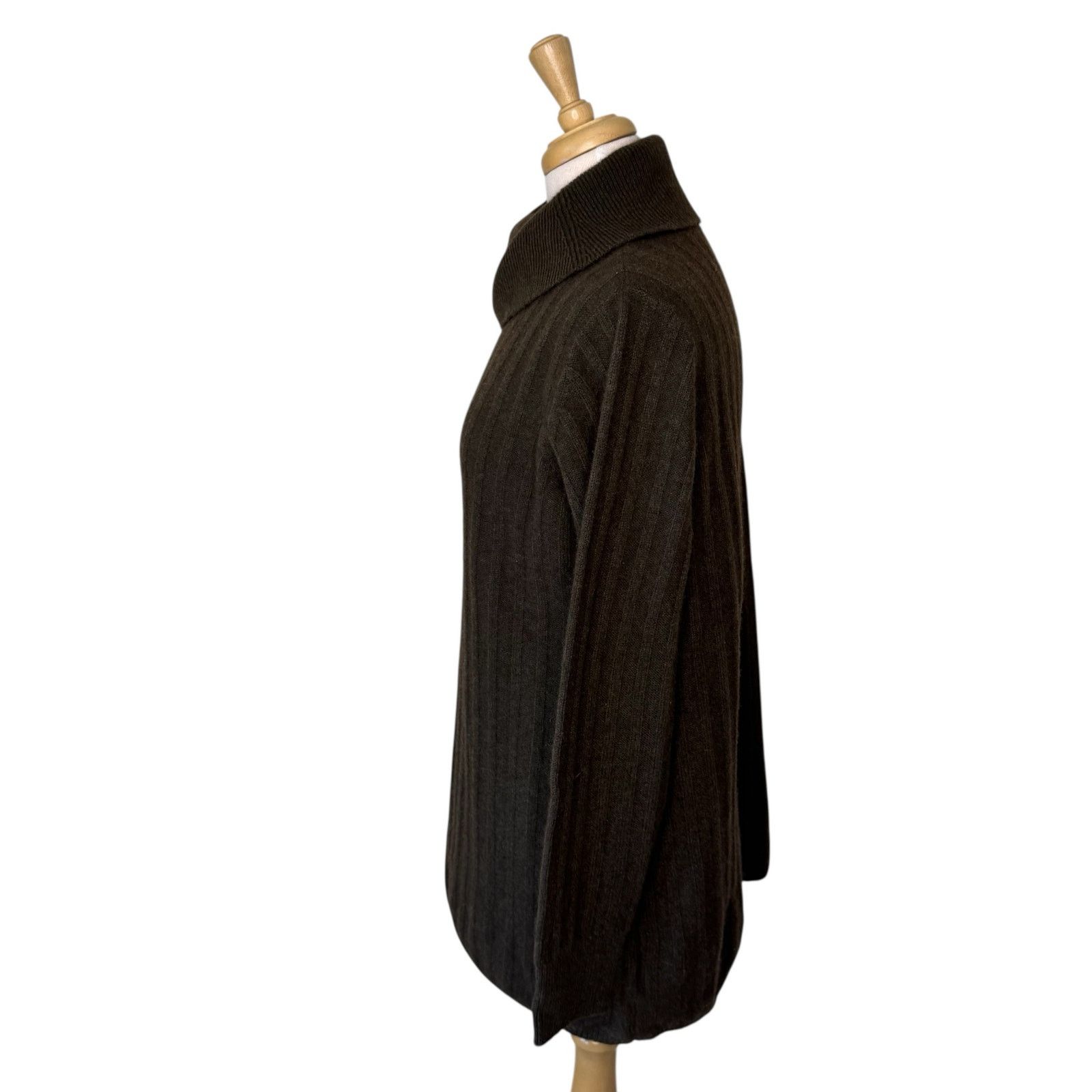 Other TWO DANES Yak & Merino Wool Ribbed Tunic Turtleneck Sweater Size S / US 4 / IT 40 - 3 Thumbnail
