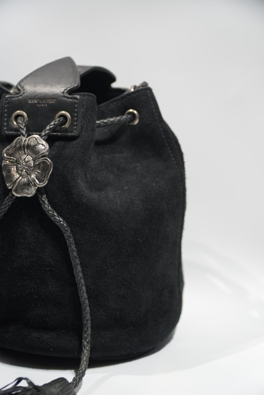 Saint Laurent Paris Saint Laurent Anja Suede Shoulder Bag Size ONE SIZE - 4 Thumbnail