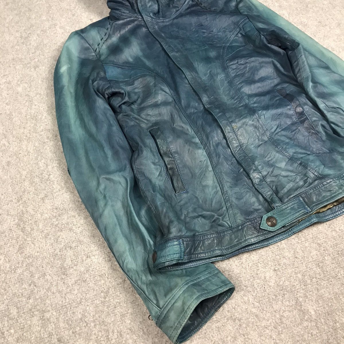 14th Addiction 14th Addiction Ifsixwasnine Style Leather Faded Jacket Size US S / EU 44-46 / 1 - 5 Thumbnail