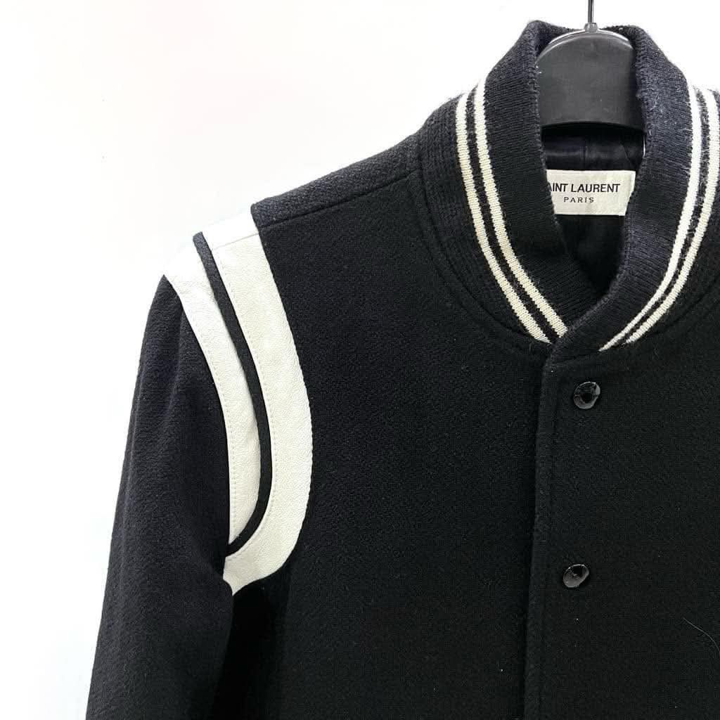 Hedi Slimane × Saint Laurent Paris × Yves Saint Laurent HEDI SLIMANE X SAINT LAURENT TEDDY WOOL BOMBER JACKET IT44 Size US S / EU 44-46 / 1 - 3 Thumbnail