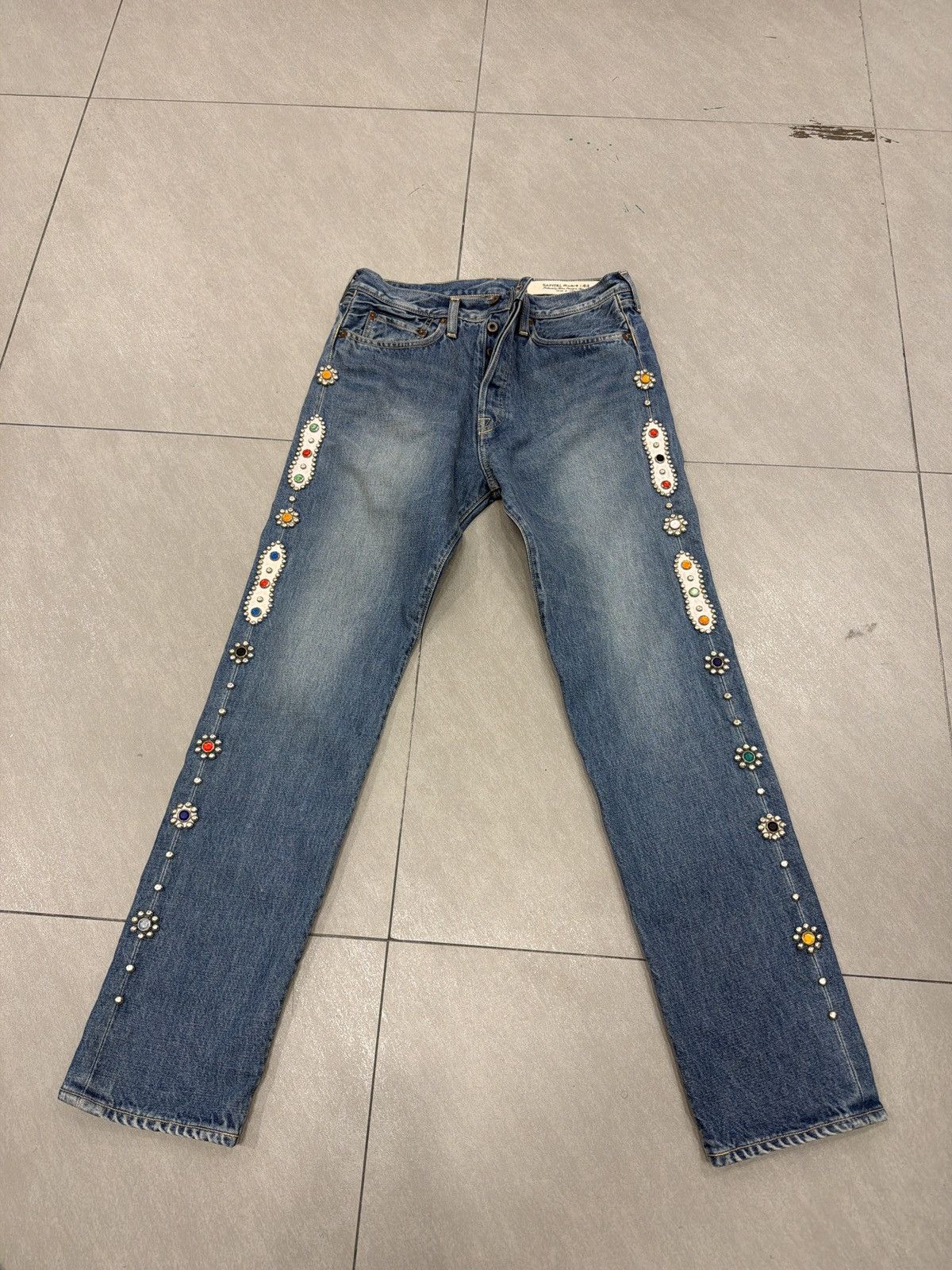 Kapital Kaptial jewel Embellished Denim Jeans Size US 32 / EU 48 - 1 Thumbnail