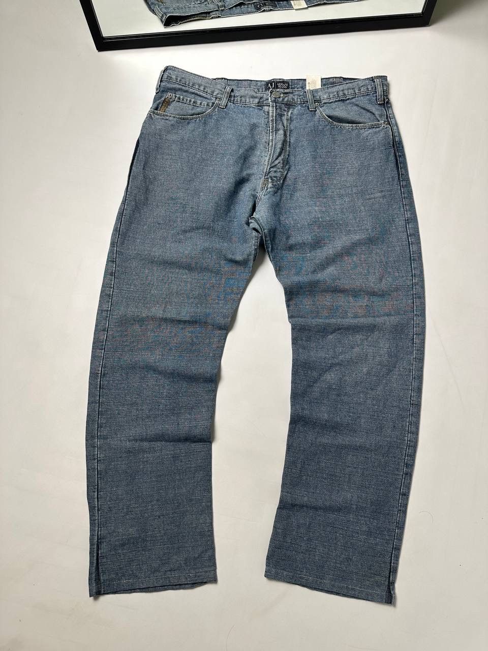 Armani Vintage 90s Metal Logo Armani Jeans Y2K Size US 36 / EU 52 - 11 Thumbnail