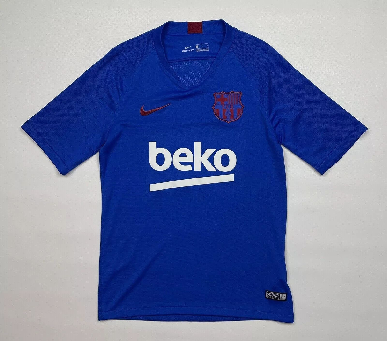 Nike FC BARCELONA TRAINING JERSEY SHIRT SOCCER FOOTBALL Size US S / EU 44-46 / 1 - 1 Thumbnail