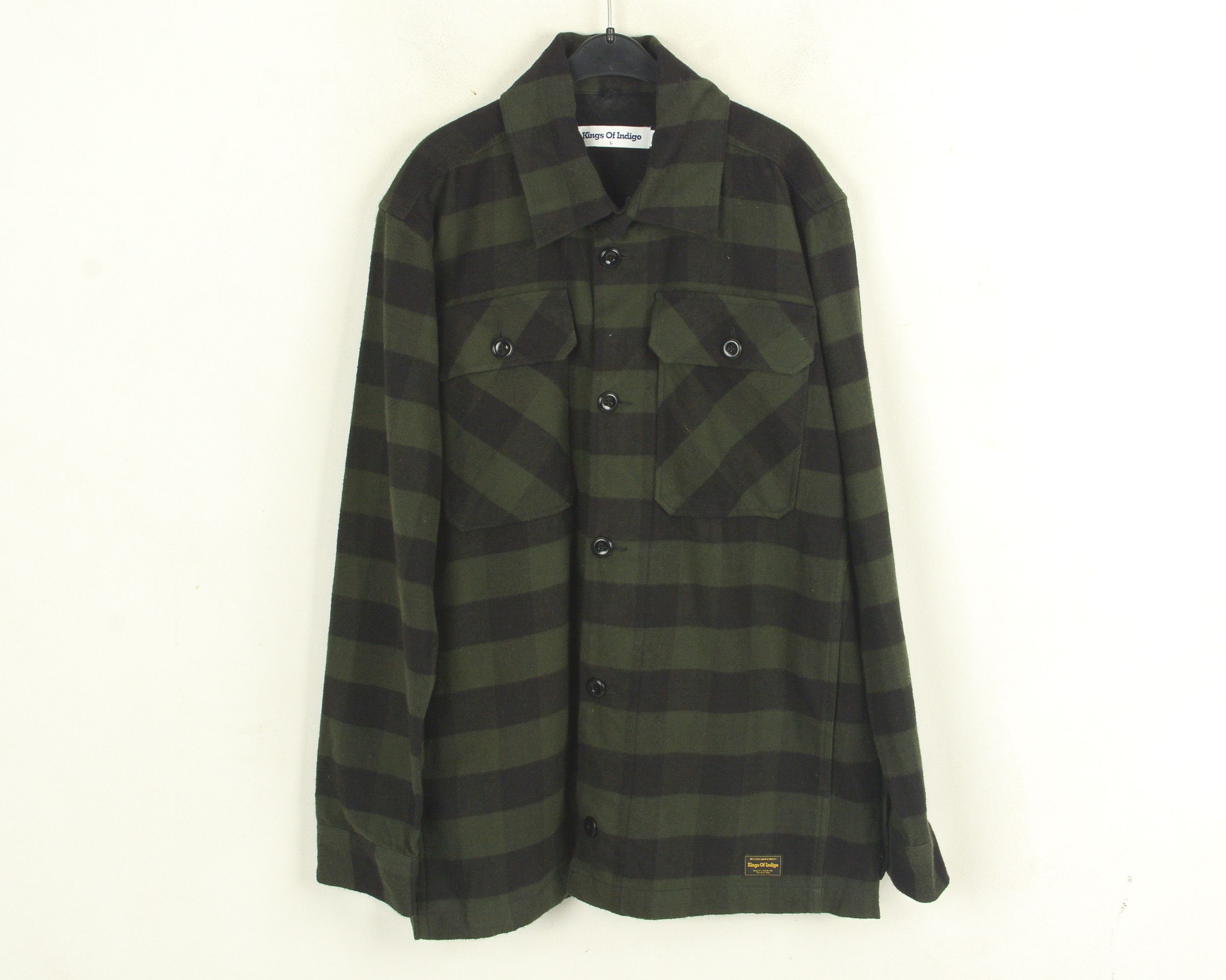 Japanese Brand KINGS OF INDIGO AW21 Emery Organic M Brushed shirt shacket Size US M / EU 48-50 / 2 - 2 Thumbnail