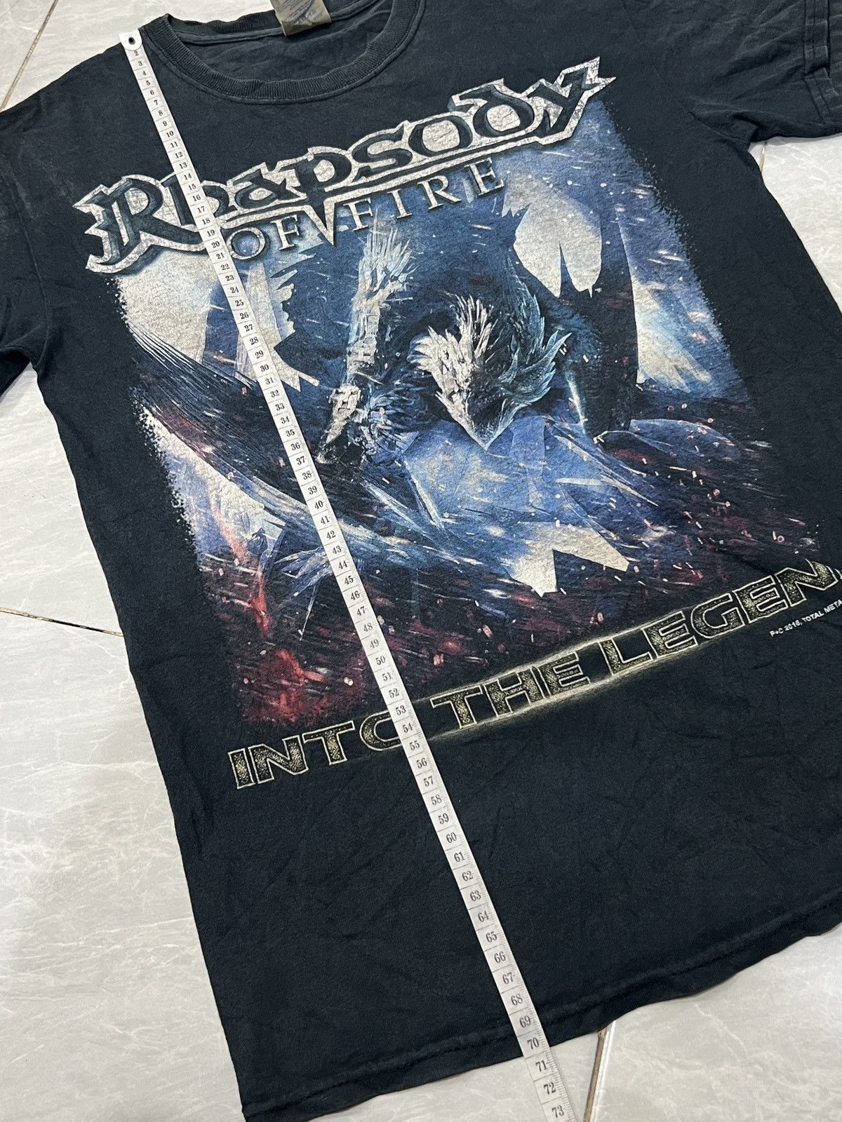 Gildan Rhapsody of Fire 2016 Asian Tour Shirt Into The Legend Metal Size US S / EU 44-46 / 1 - 8 Thumbnail