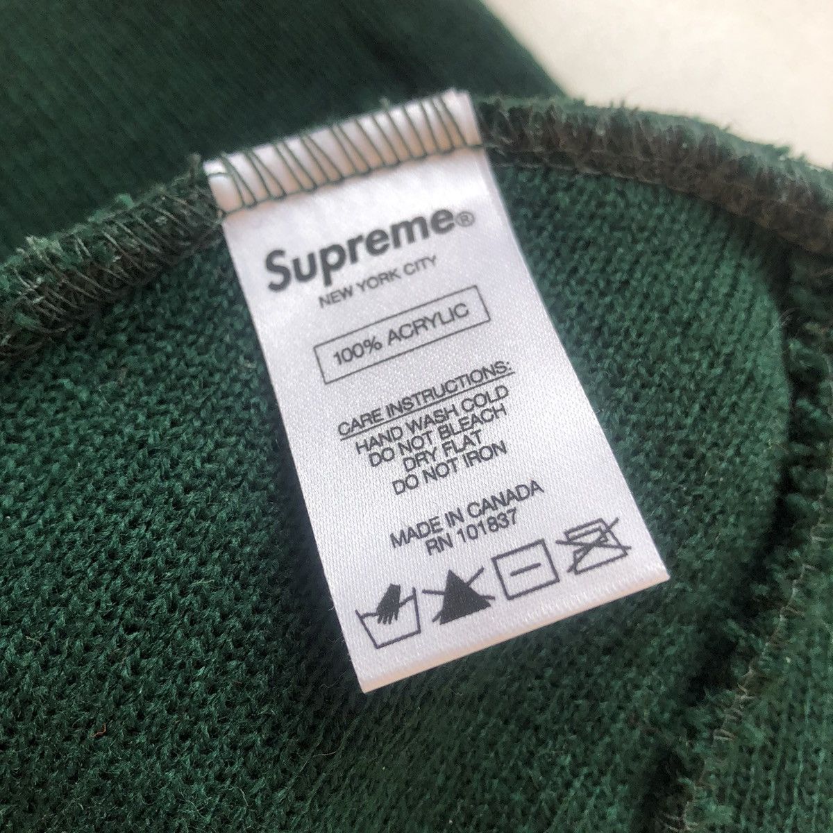 Supreme Supreme BLANK Beanie FOREST GREEN Size ONE SIZE - 3 Thumbnail