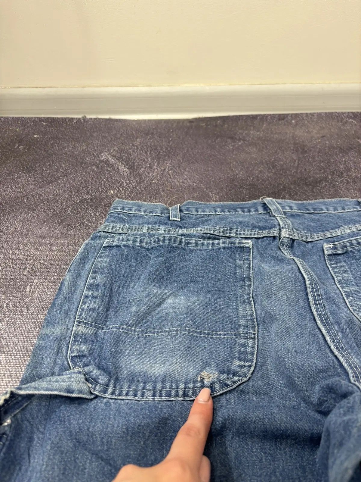 Dickies × Vintage Vintage Dickies Y2K Blue Work Denim USA Hype Jeans Size US 34 / EU 50 - 6 Thumbnail