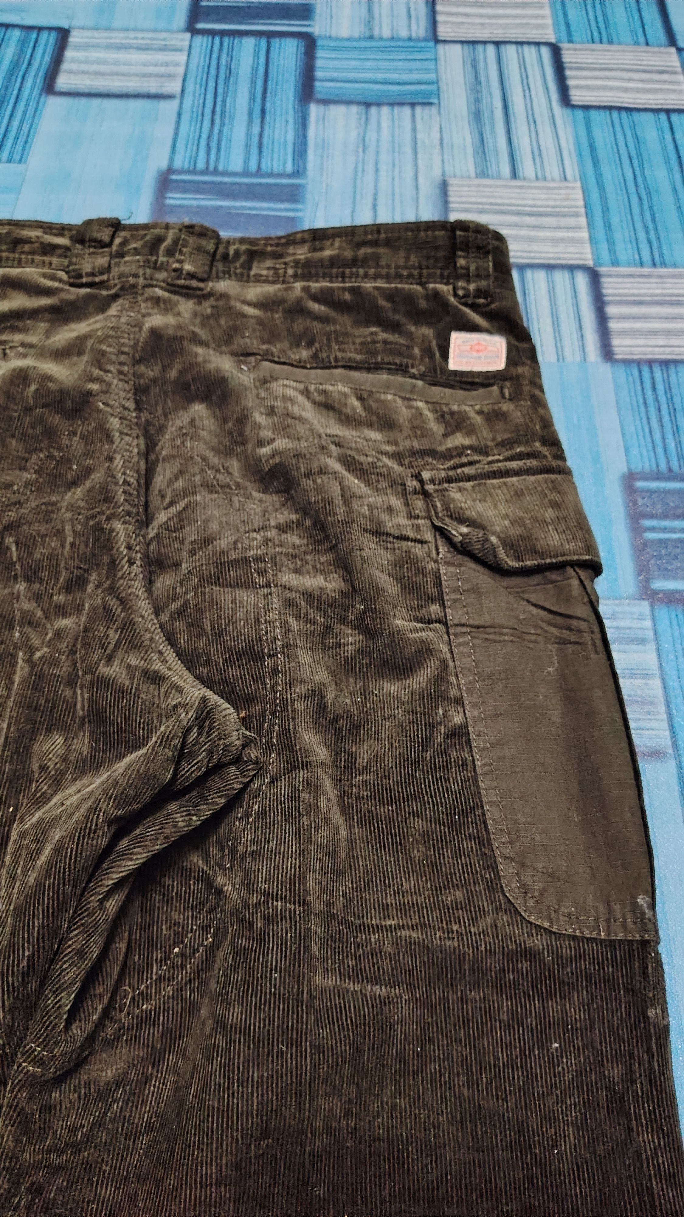 Japanese Brand Distressed corduroy back number & mfg cargo pants custom Size US 32 / EU 48 - 19 Thumbnail