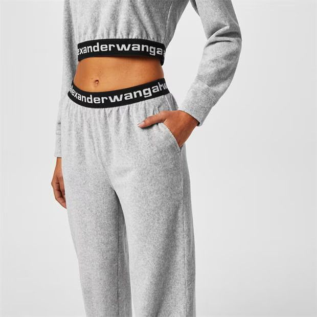 Alexander Wang o1g2r1mq0824 Logo Band Sweatpants in Grey Size 27" / US 4 / IT 40 - 5 Thumbnail