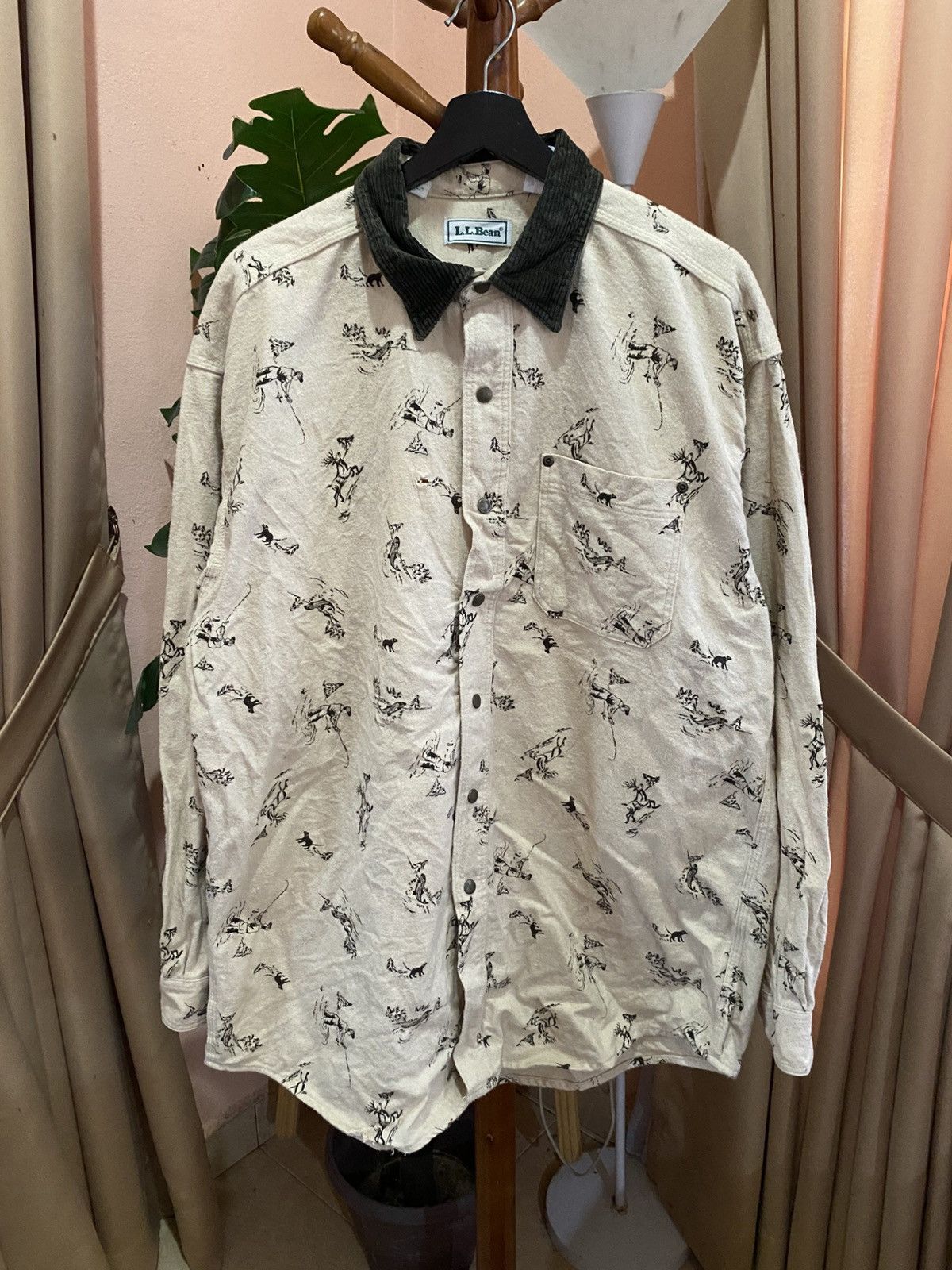 L.L. Bean L.L. Bean Outdoor Sportsman Shirt Hunting Print & Corduroy Size US L / EU 52-54 / 3 - 3 Thumbnail