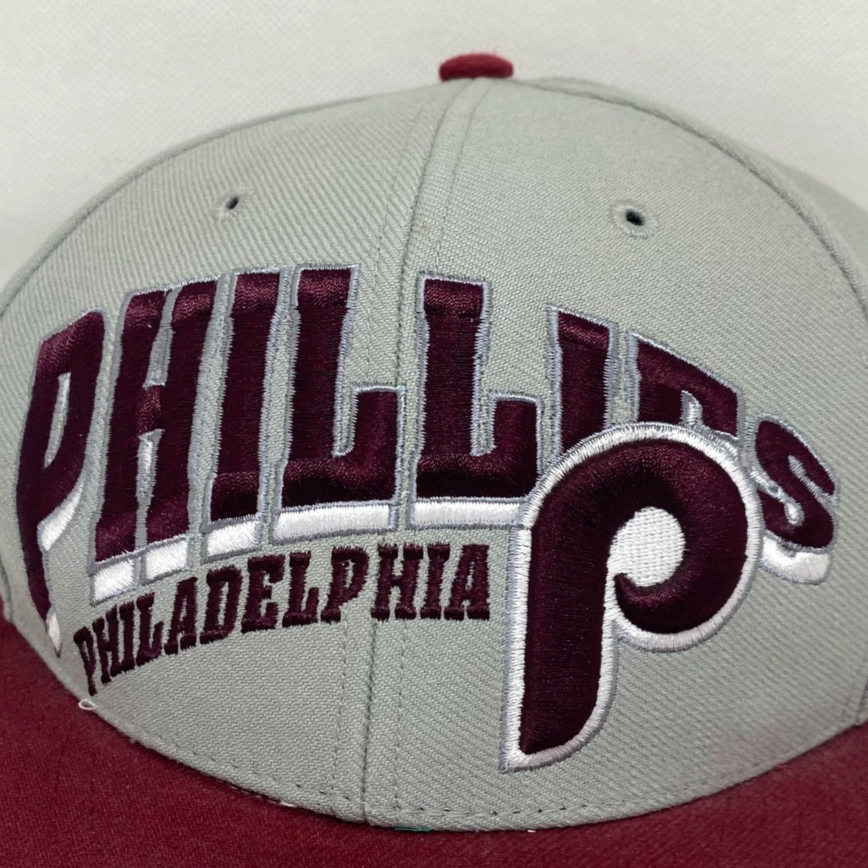 Vintage Philadelphia Phillies '47 Brand Hat Red Gray OSFM Throwback Cooperstown Snapback Unisex Adults Size ONE SIZE - 3 Thumbnail