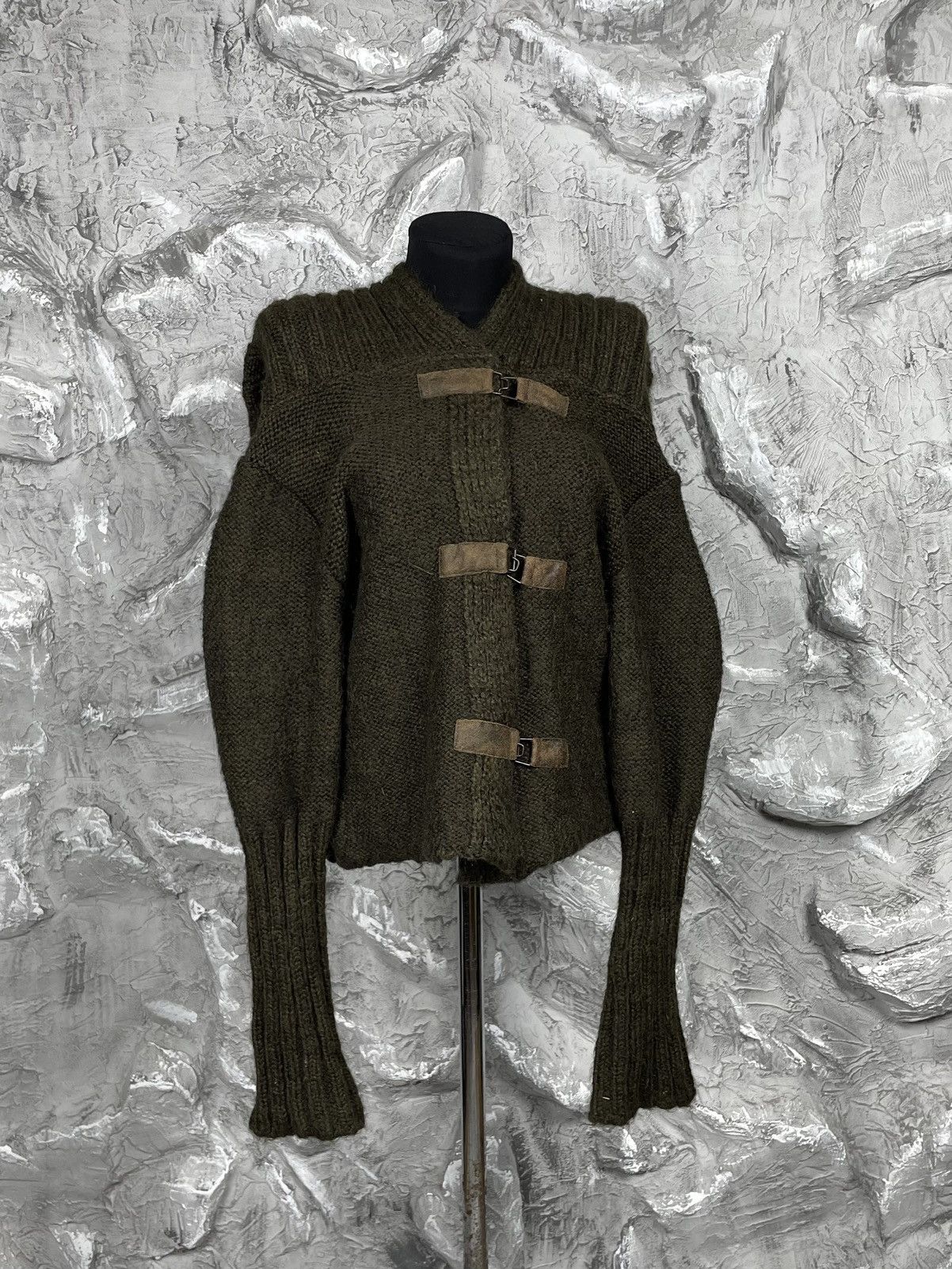 14th Addiction × Japanese Brand × Le Grande Bleu (L.G.B.) Vintage Multifunctional Knit Cardigan Junya Watanabe Style Size US S / EU 44-46 / 1 - 2 Thumbnail