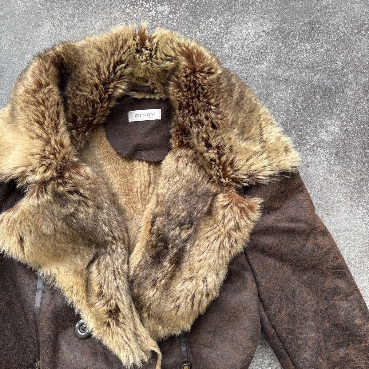 Hysteric Glamour Orsay Y2K Boho Vintage Faux Fur Sheepskin Style Coat Jacket Size M / US 6-8 / IT 42-44 - 6 Thumbnail