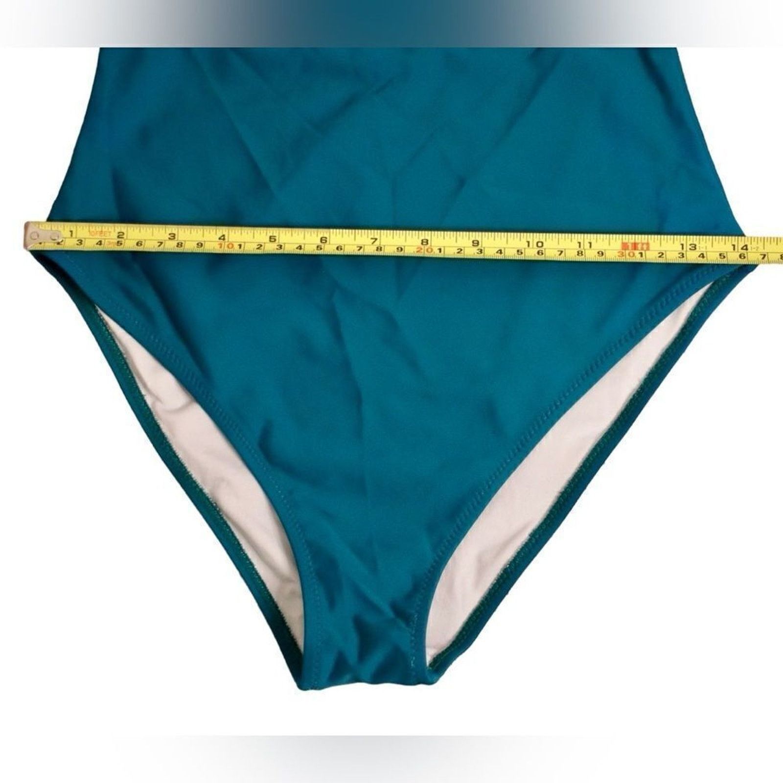 Other Tropical Floral Open Tummy Teal Moderate 1pc Swimsuit SMALL Size S / US 4 / IT 40 - 5 Thumbnail