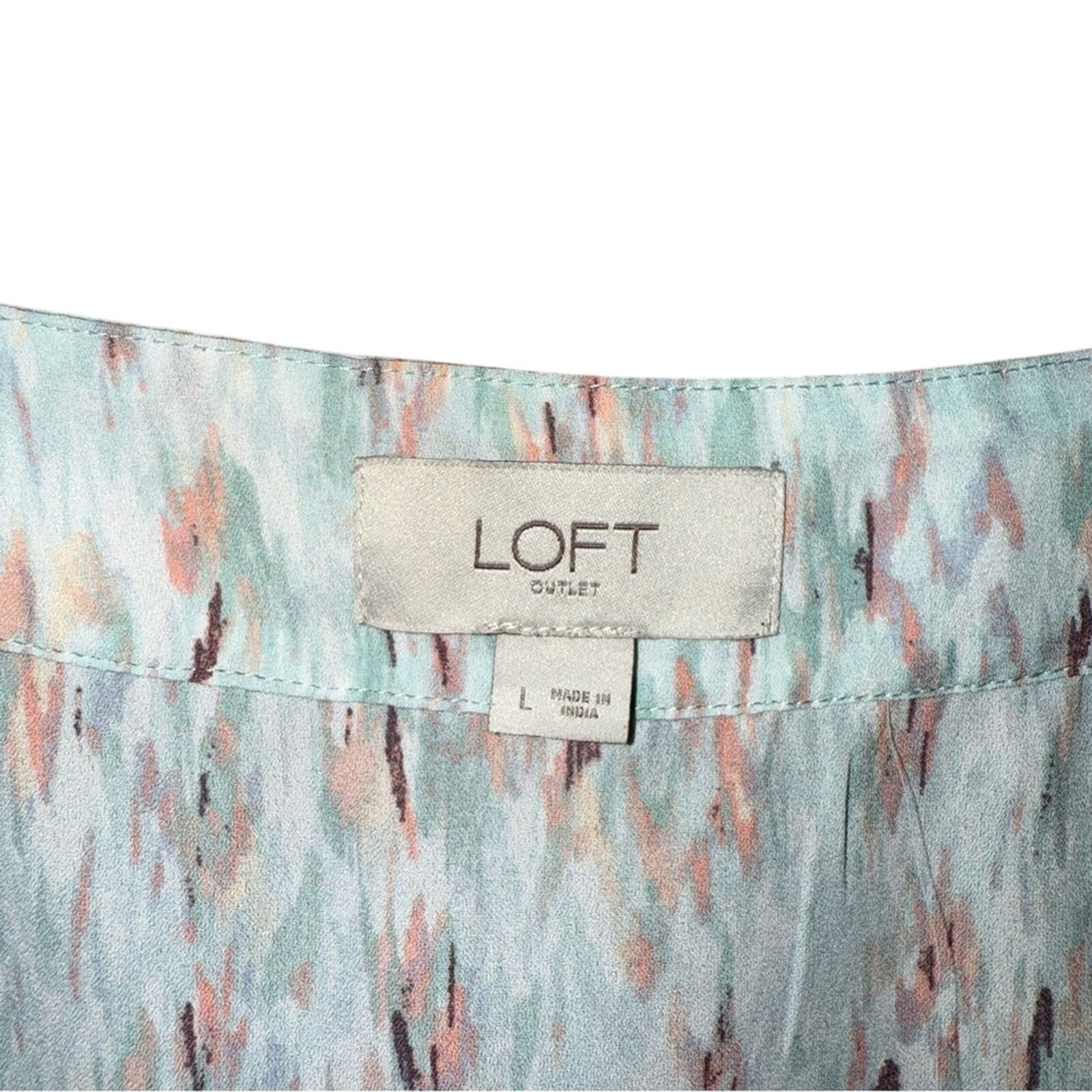 Loft LOFT Women's Multicolor Top Size Large Size L / US 10 / IT 46 - 3 Thumbnail