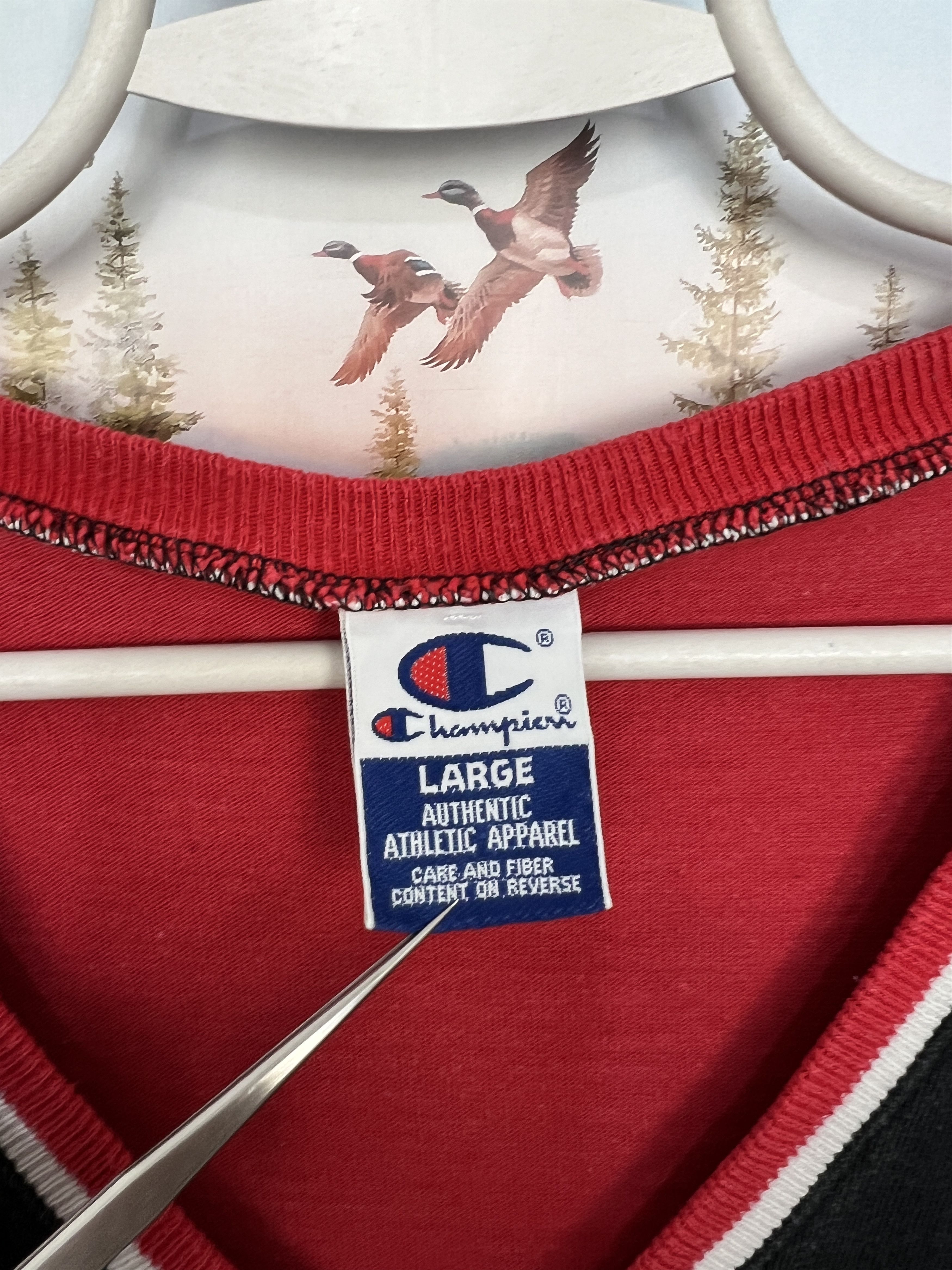 Champion Vintage 90's Champion Chicago Bulls Jordan Shooting Jersey Size US L / EU 52-54 / 3 - 9 Thumbnail