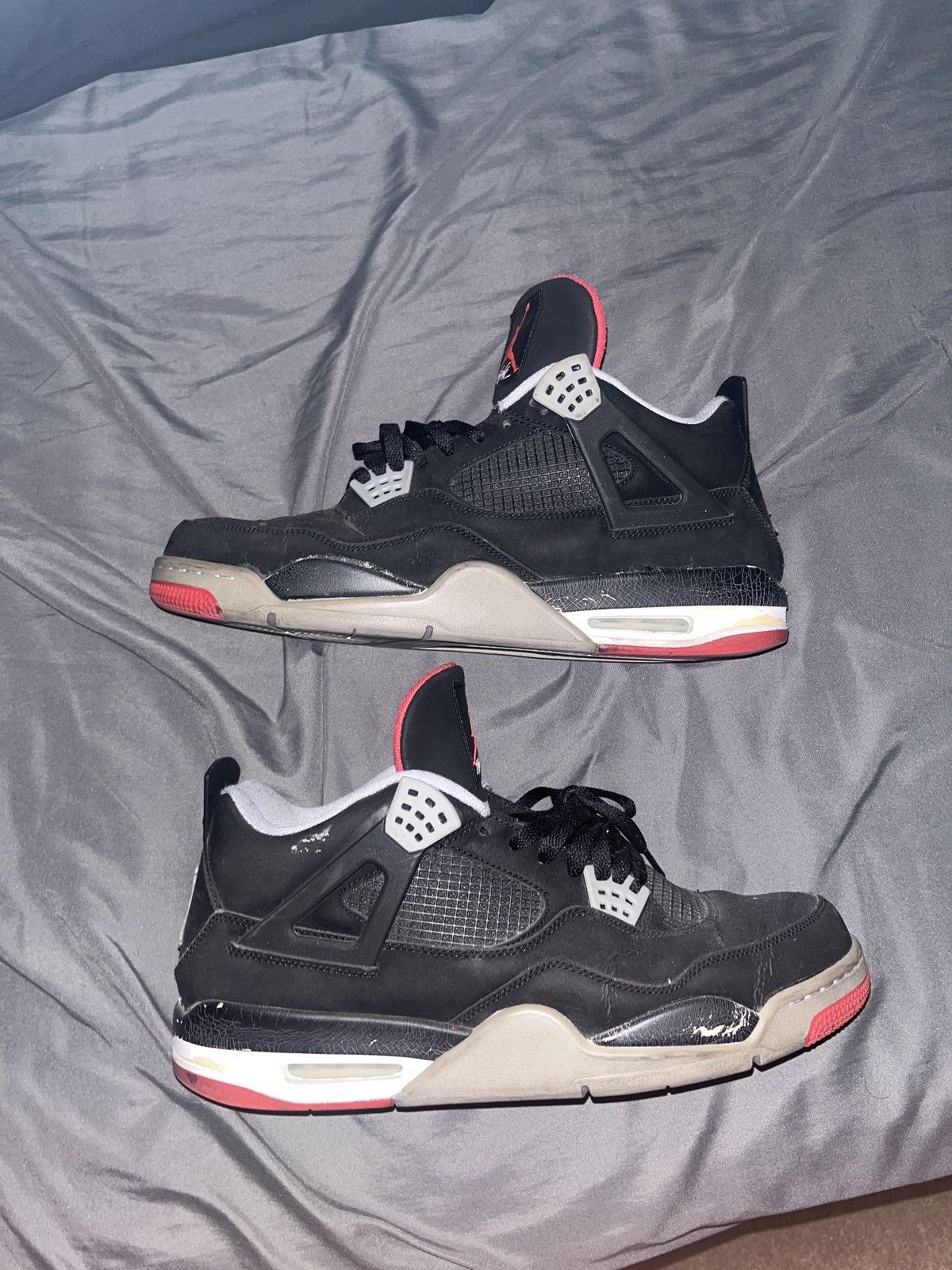 Jordan Brand × Nike Jordan Retro 4 Bred 2012 Size US 14 / EU 47 - 2 Thumbnail