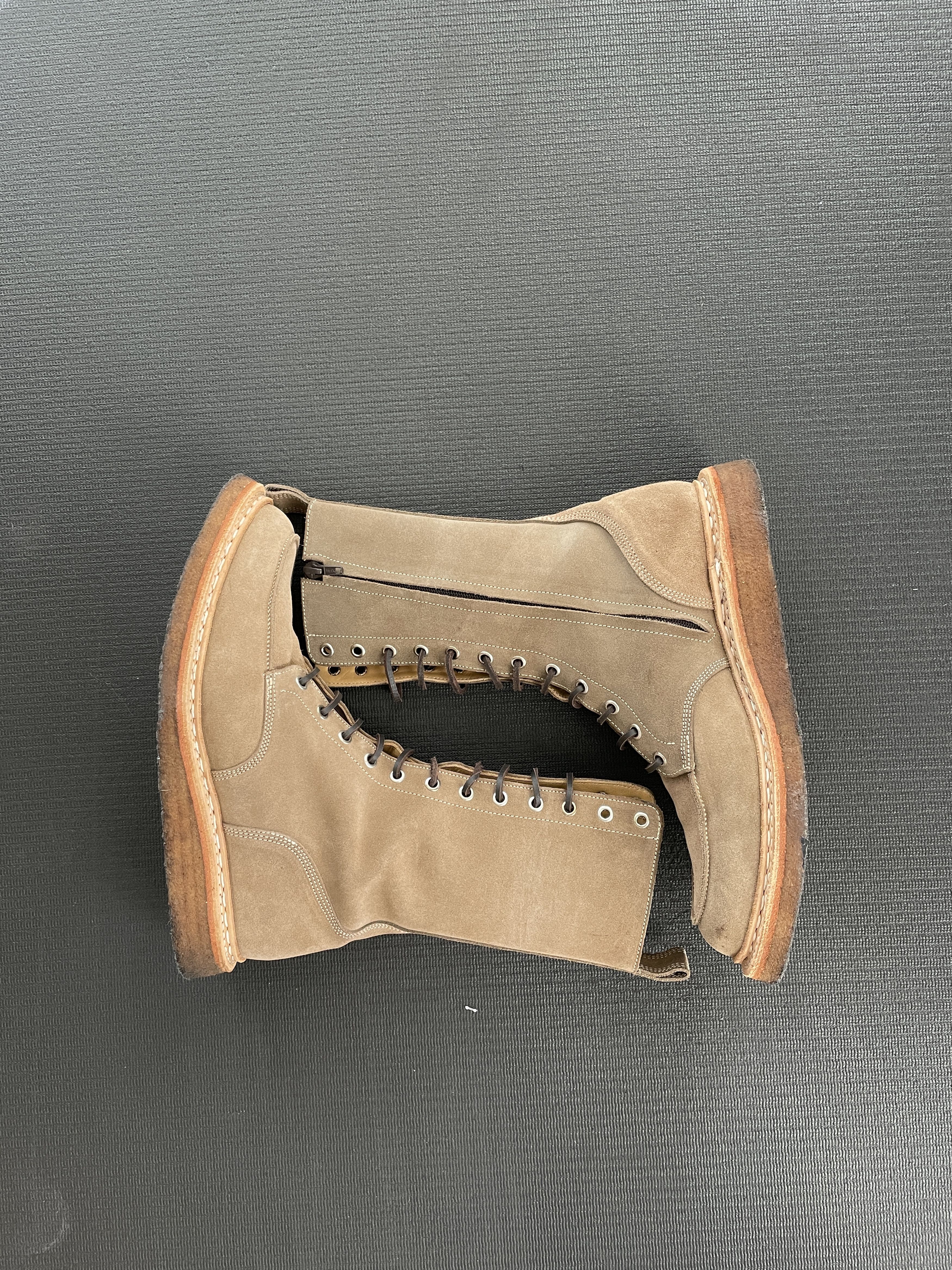 Balmain Balmain FW11 Christophe Decarnin Combat Crepe Boots RARE Size US 9 / EU 42 - 7 Thumbnail