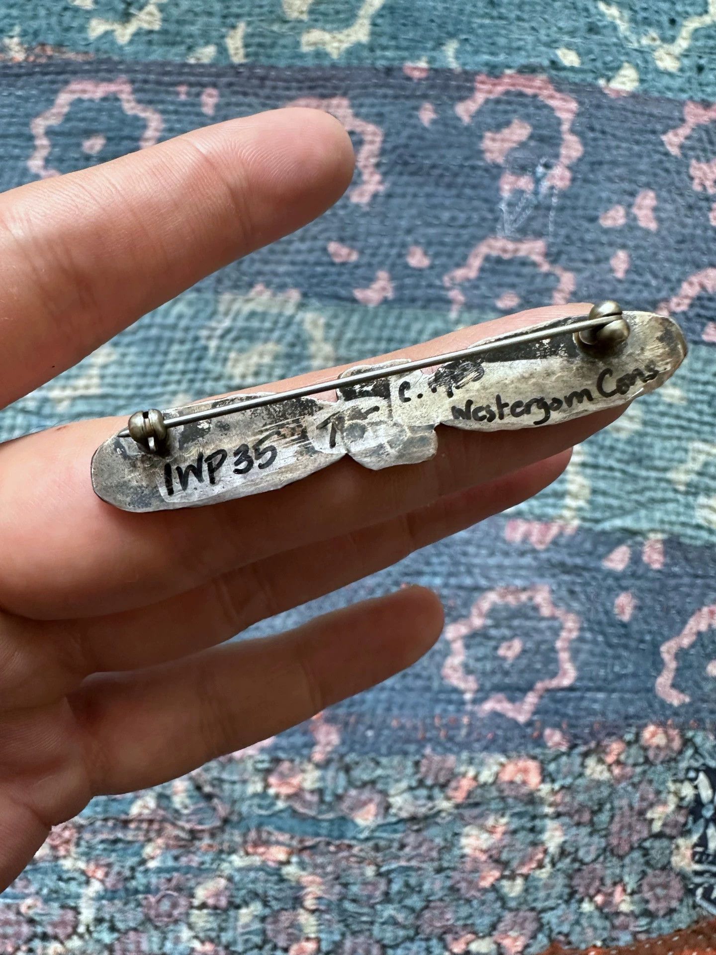 Other Antique Navajo Silver Brooch Hat Pin Size ONE SIZE - 2 Thumbnail