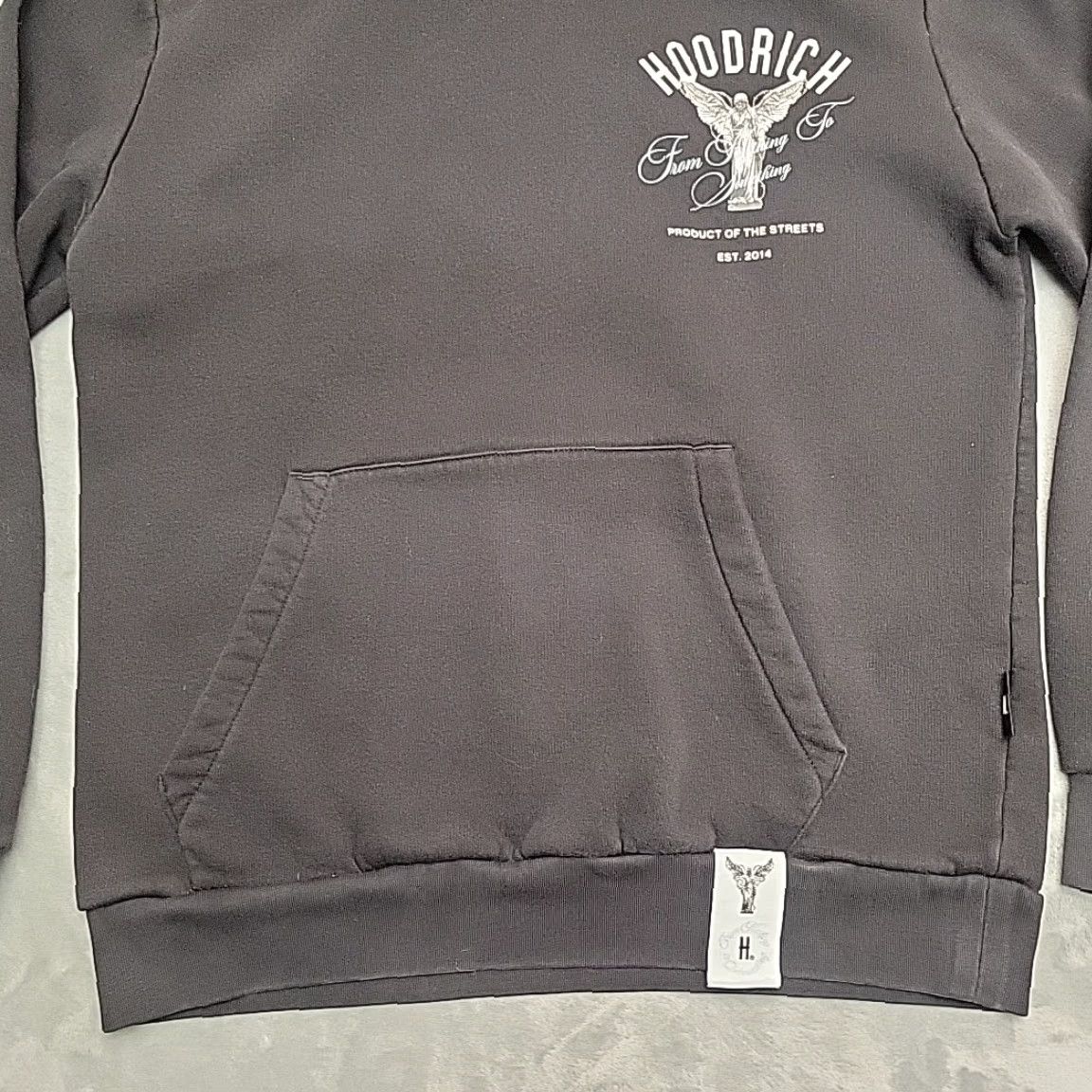 Hoodrich Hoodrich Hoodie Mens M Black From Nothing To Something Pullover Streetwear 90s Hip Hop Graphic Print Mens Size US M / EU 48-50 / 2 - 2 Thumbnail