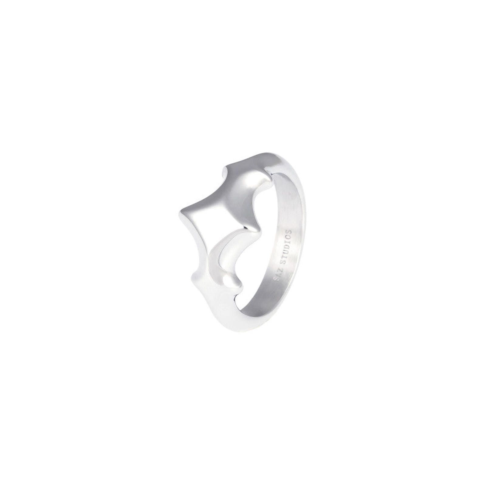 Other Stylish Star-Shaped Silver Rings Set Size ONE SIZE - 7 Thumbnail