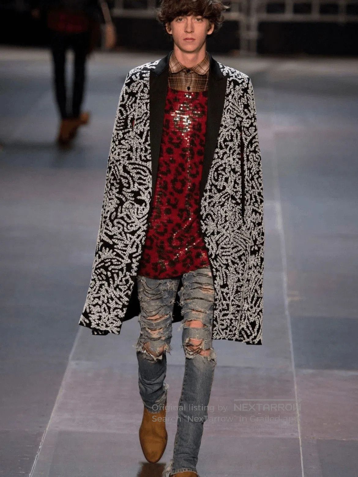 Saint Laurent Paris Saint Laurent Paris 13AW Leopard Knitwear (9141052）. Size US S / EU 44-46 / 1 - 1 Thumbnail