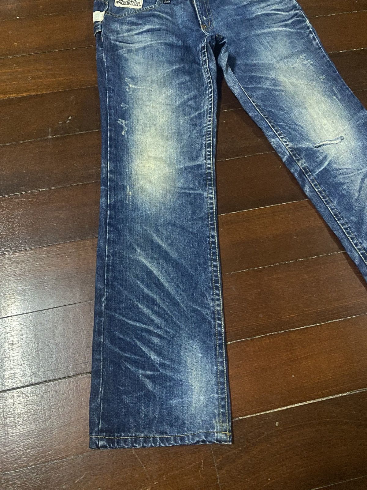 If Six Was Nine Rare LOLITA BY CONCEPT CLUB BY EXOTIC DENIM BUCKLE PANTS Size US 35 - 13 Thumbnail