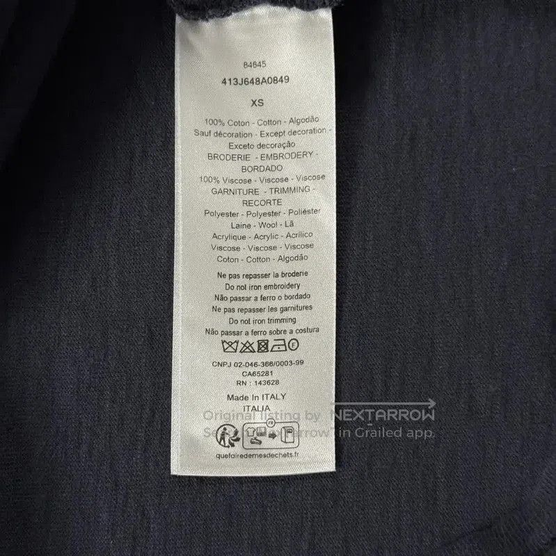 Dior Dior Men's Blue Cotton T-shirt . Size US XS / EU 42 / 0 - 4 Thumbnail