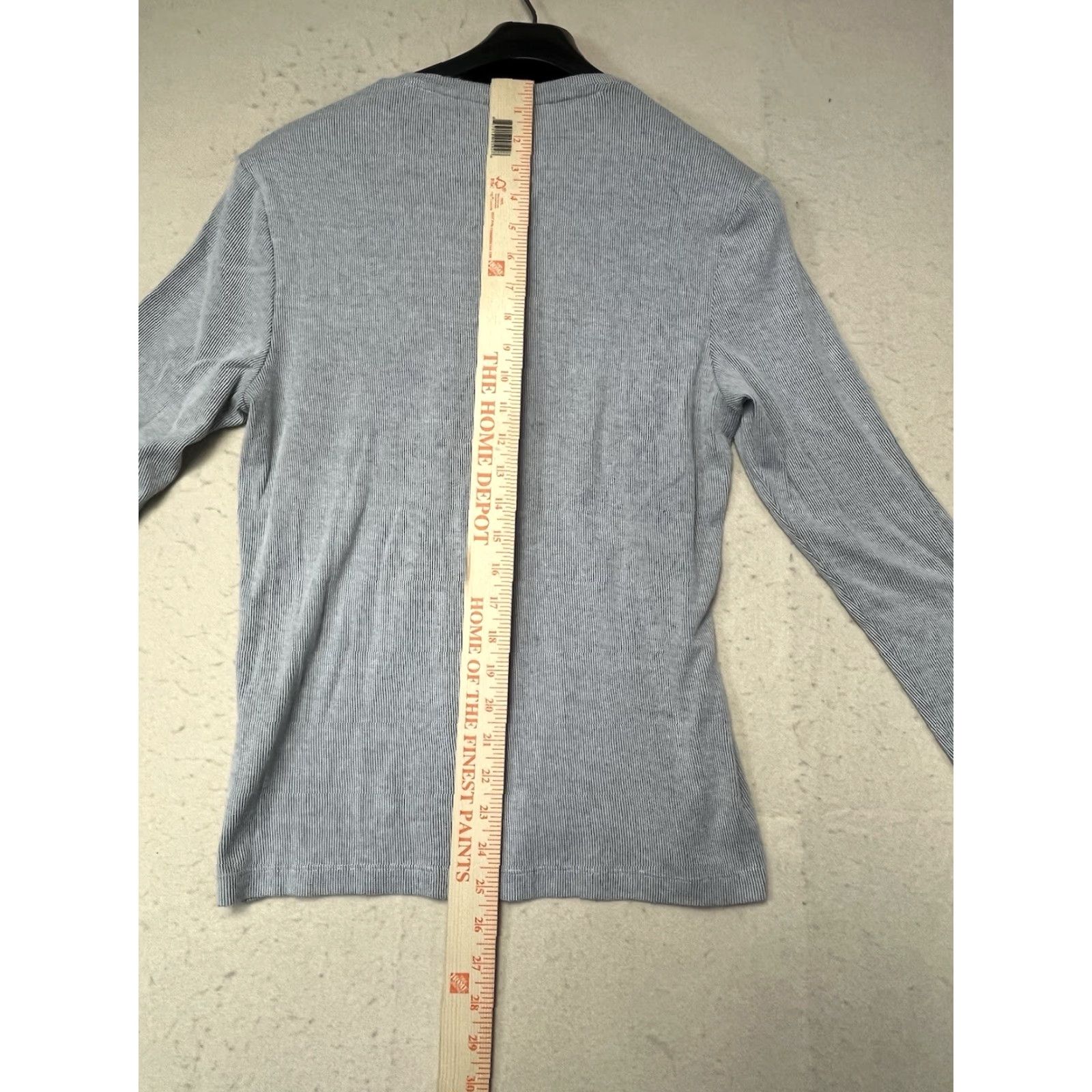 Alfani Alfani Mens Solid V-Neck Cotton Gray Long Sleeve Size Small Shirt Pullover Knit Casual Formal Womens Mens? Size US S / EU 44-46 / 1 - 4 Thumbnail