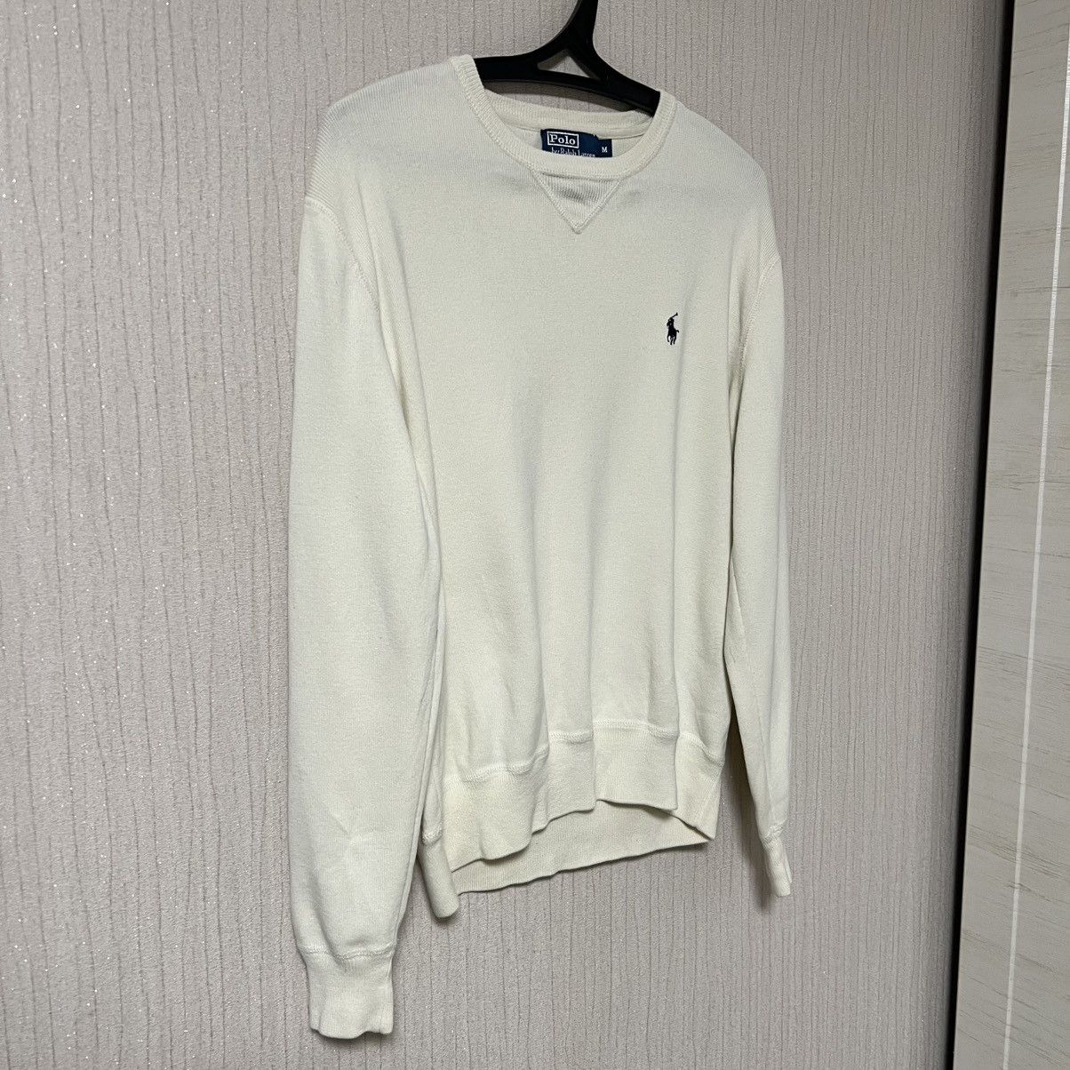 Polo Ralph Lauren Polo Ralph Lauren Sweater Sweatshirt Size M Color Milk White Size US M / EU 48-50 / 2 - 2 Thumbnail