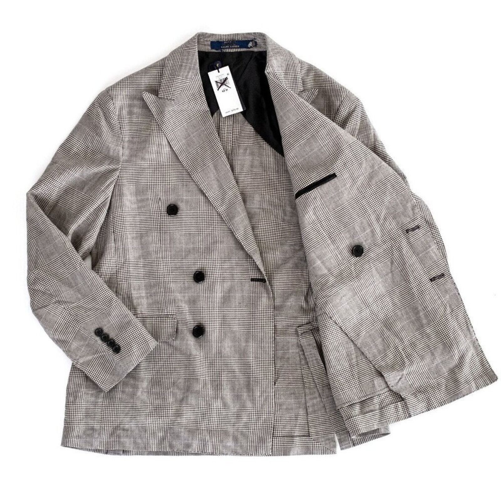 Polo Ralph Lauren NWT Polo Ralph Lauren Glen Plaid Double Breasted Blazer 42R Size 42R - 9 Thumbnail