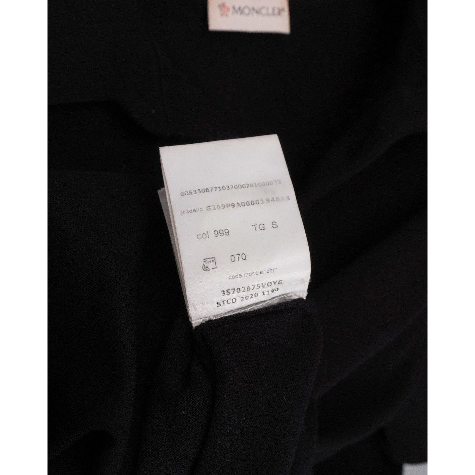 Moncler Moncler black wool polo shirt Size US S / EU 44-46 / 1 - 9 Thumbnail