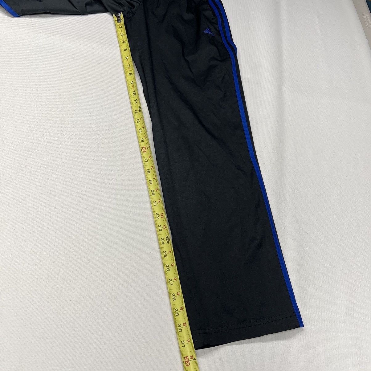 Adidas Adidas Track Pants Black Straight Blue Stripe Climalite Y2K Size US 30 / EU 46 - 16 Thumbnail
