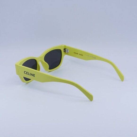 Celine 🕶️ New Celine CL40197U 93A Lime/Smoke Sunglasses Size ONE SIZE - 6 Thumbnail