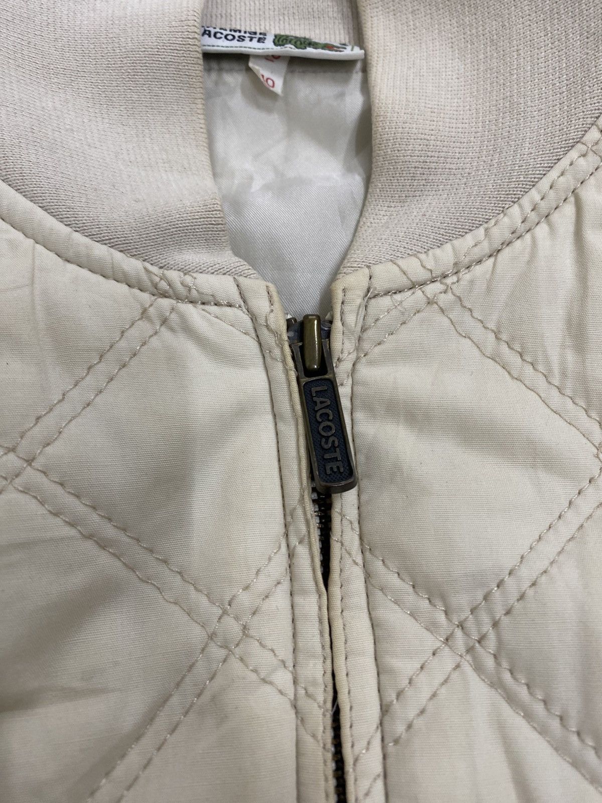 Lacoste VINTAGE 80s LACOSTE QUILTED BOMBER JACKET ZIPPER WINTER Size US S / EU 44-46 / 1 - 8 Thumbnail