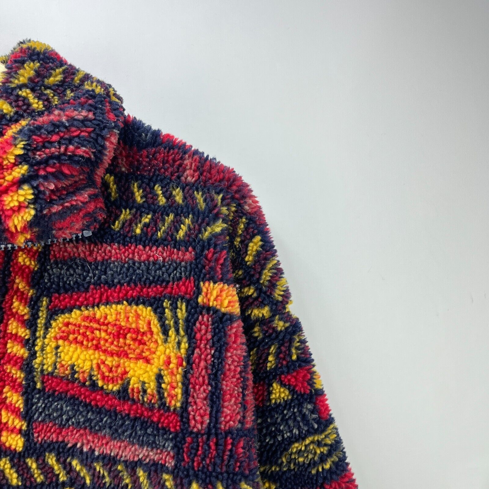 Columbia × Vintage Vintage 90s Columbia Deep Pile Fleece Aztec Pattern Medium Size M / US 6-8 / IT 42-44 - 4 Thumbnail