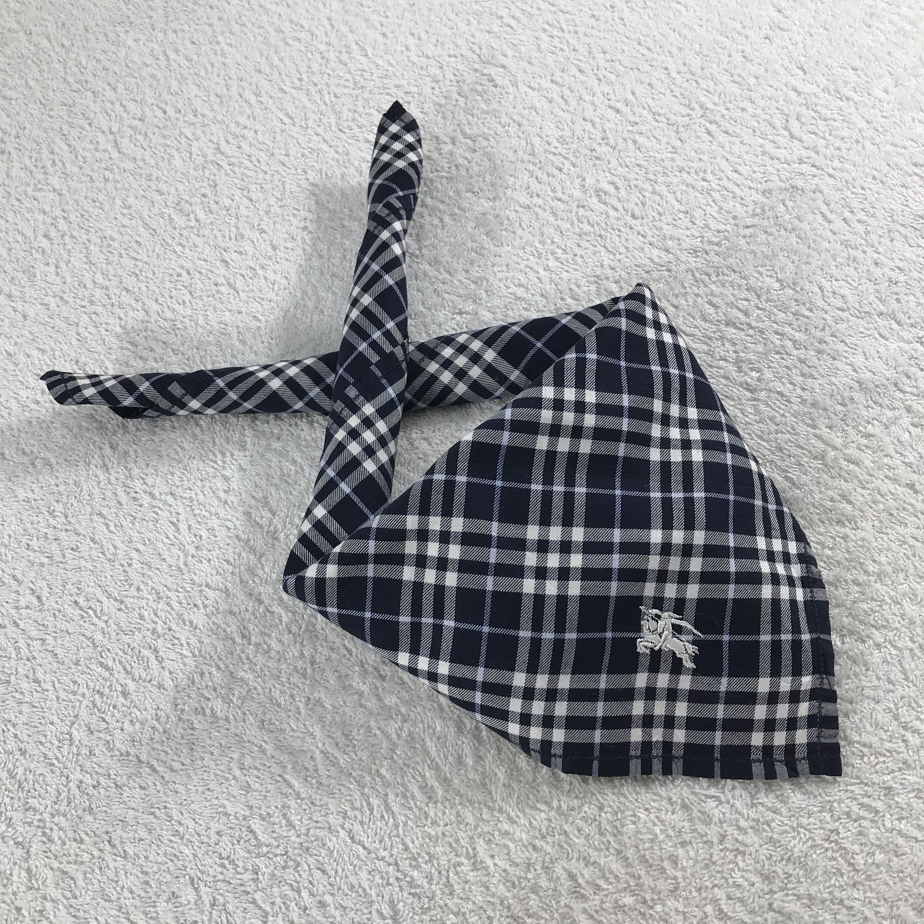 Burberry × Vintage Burberry Bandana / Handkerchief / Neckerchief - S082 Size ONE SIZE - 4 Thumbnail