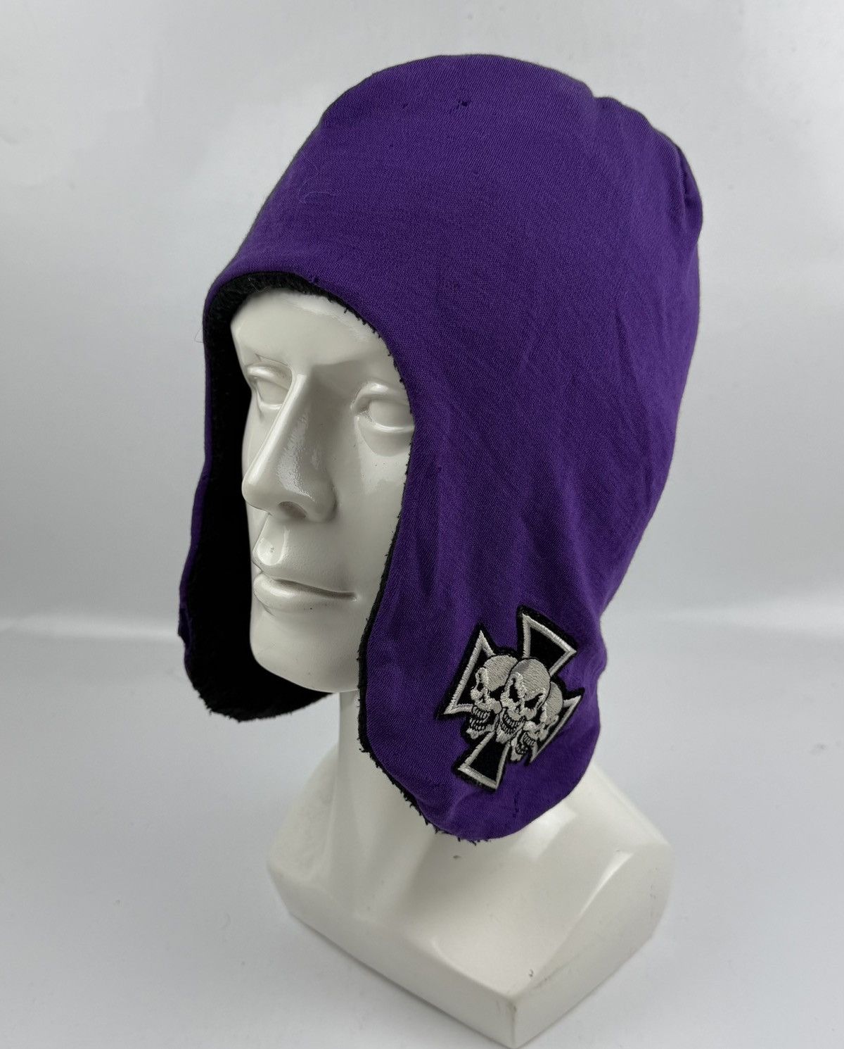 Seditionaries distressed punk style skull logo winter hat beanie hat tc45 Size ONE SIZE - 1 Thumbnail