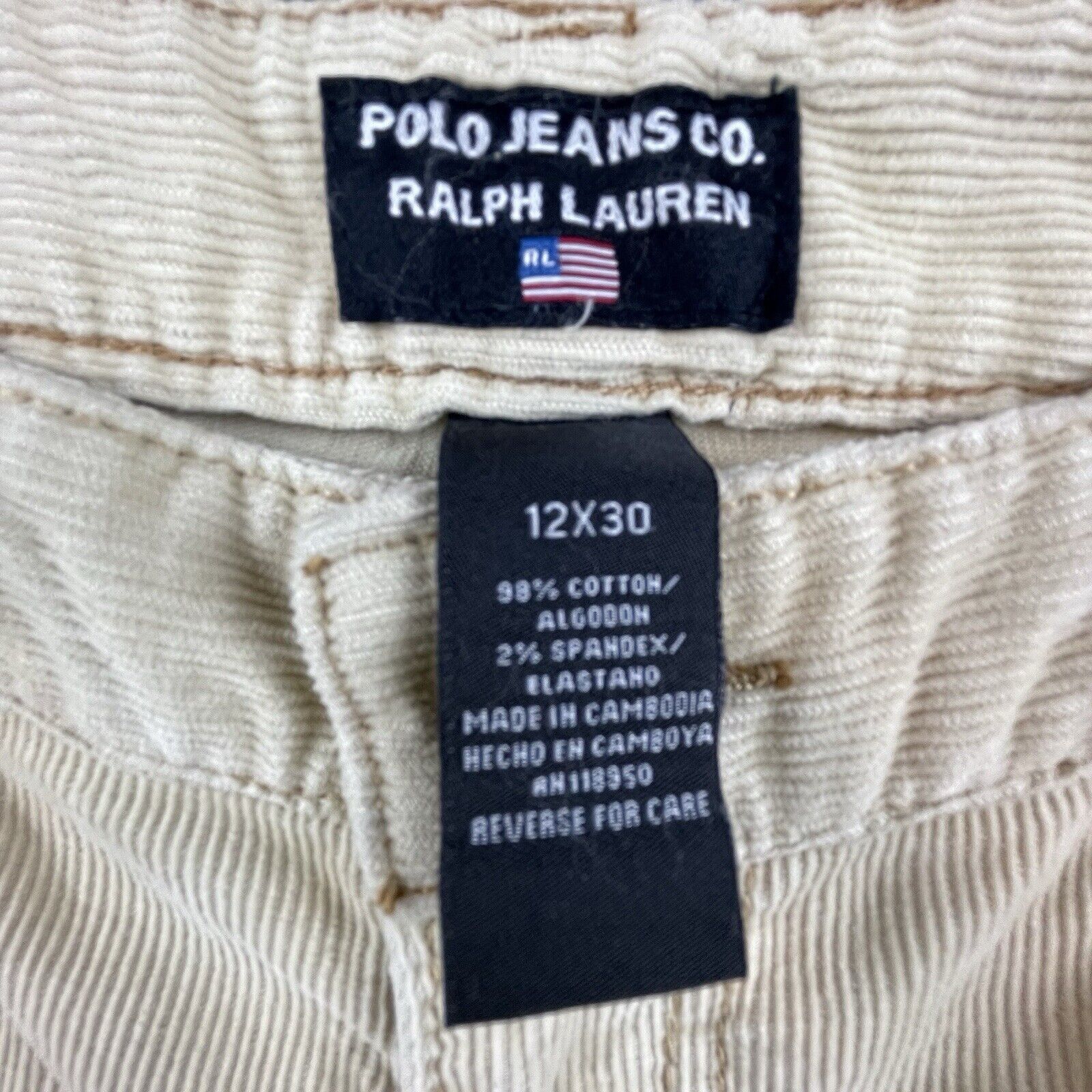 Polo Ralph Lauren Polo Jeans Co Ralph Lauren Corduroy Pants Womens 12 Boot Size 34" / US 12 / IT 48 - 4 Thumbnail