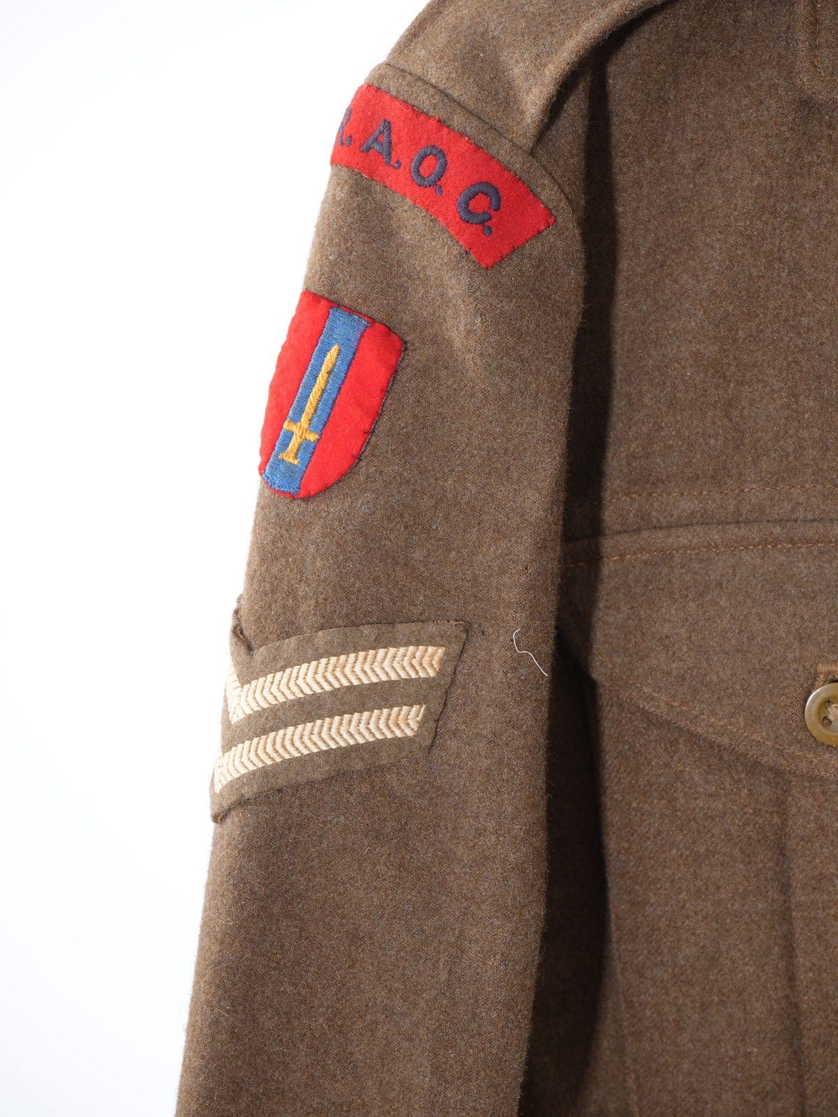 Vintage British Army Battledress Blouse 1949 Pattern 1955 Wool sz 9 Size US S / EU 44-46 / 1 - 2 Thumbnail