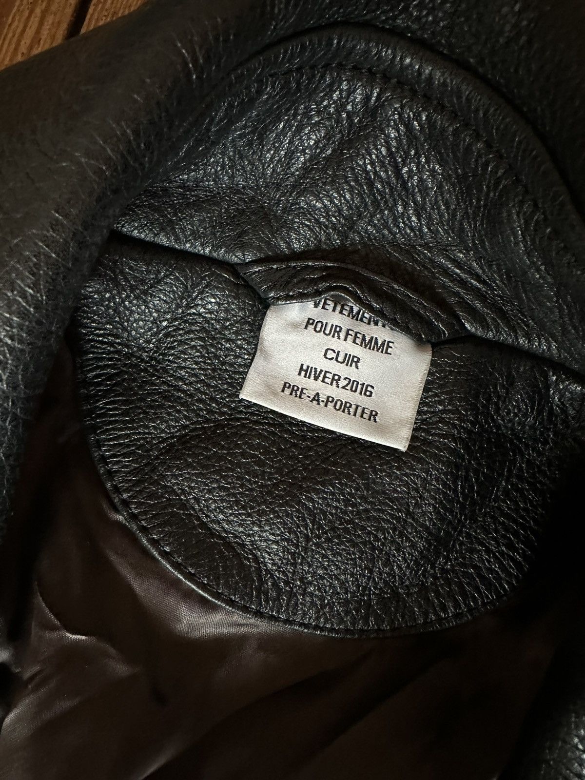 Vetements Vetements AW15 Leather jacket Size US XS / EU 42 / 0 - 7 Thumbnail