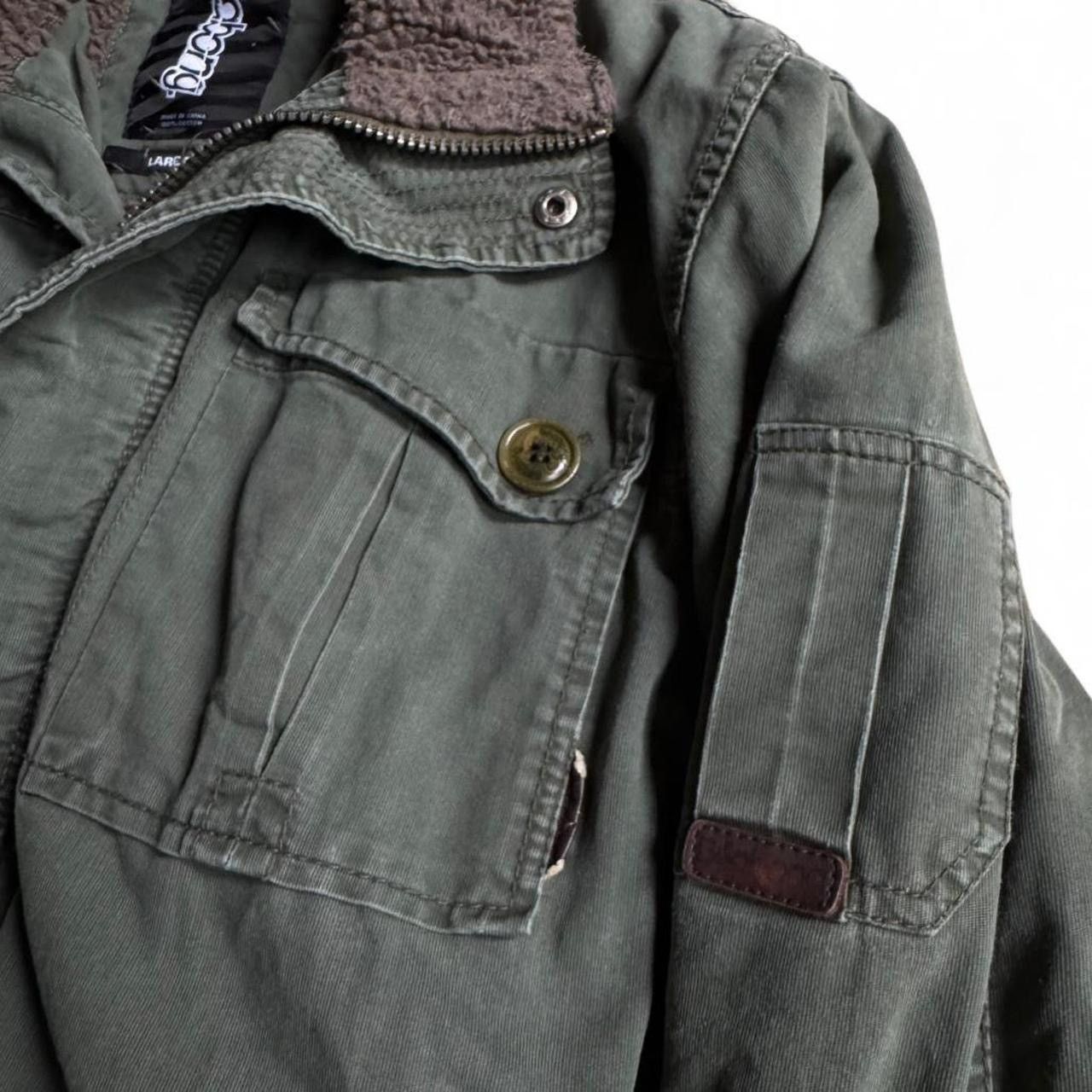 Billabong Y2K men's billabong surfer grunge military sherpa jacket Size US L / EU 52-54 / 3 - 4 Thumbnail