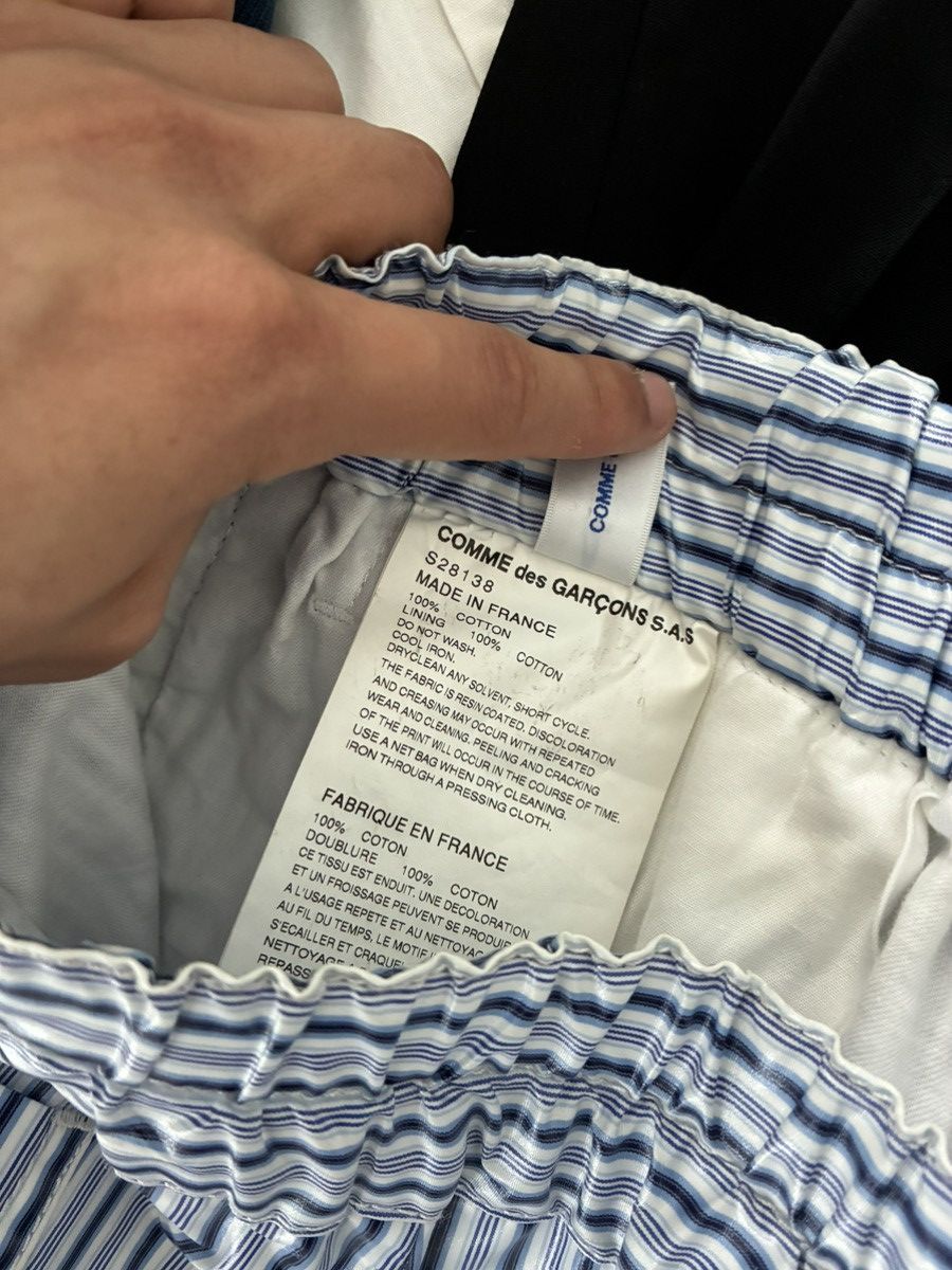 Comme des Garcons (Need gone) Cdg S.A.S Resin coated pants in blue Size US 30 / EU 46 - 4 Thumbnail