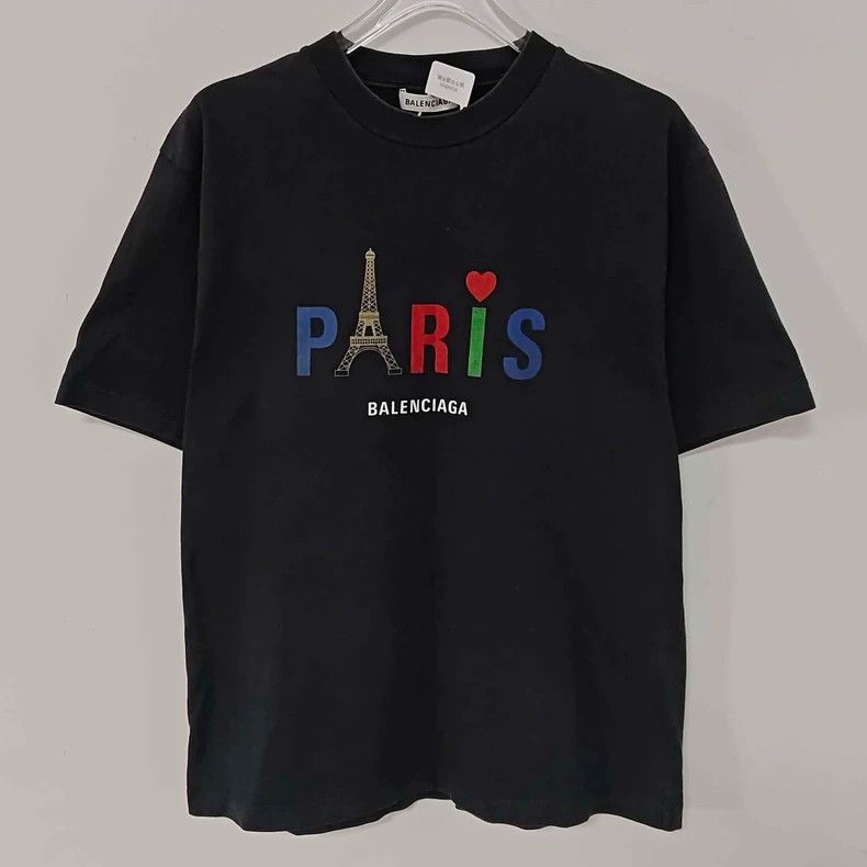 Balenciaga Balenciaga Paris Short Sleeve T-shirt - dmc Size US XS / EU 42 / 0 - 1 Thumbnail
