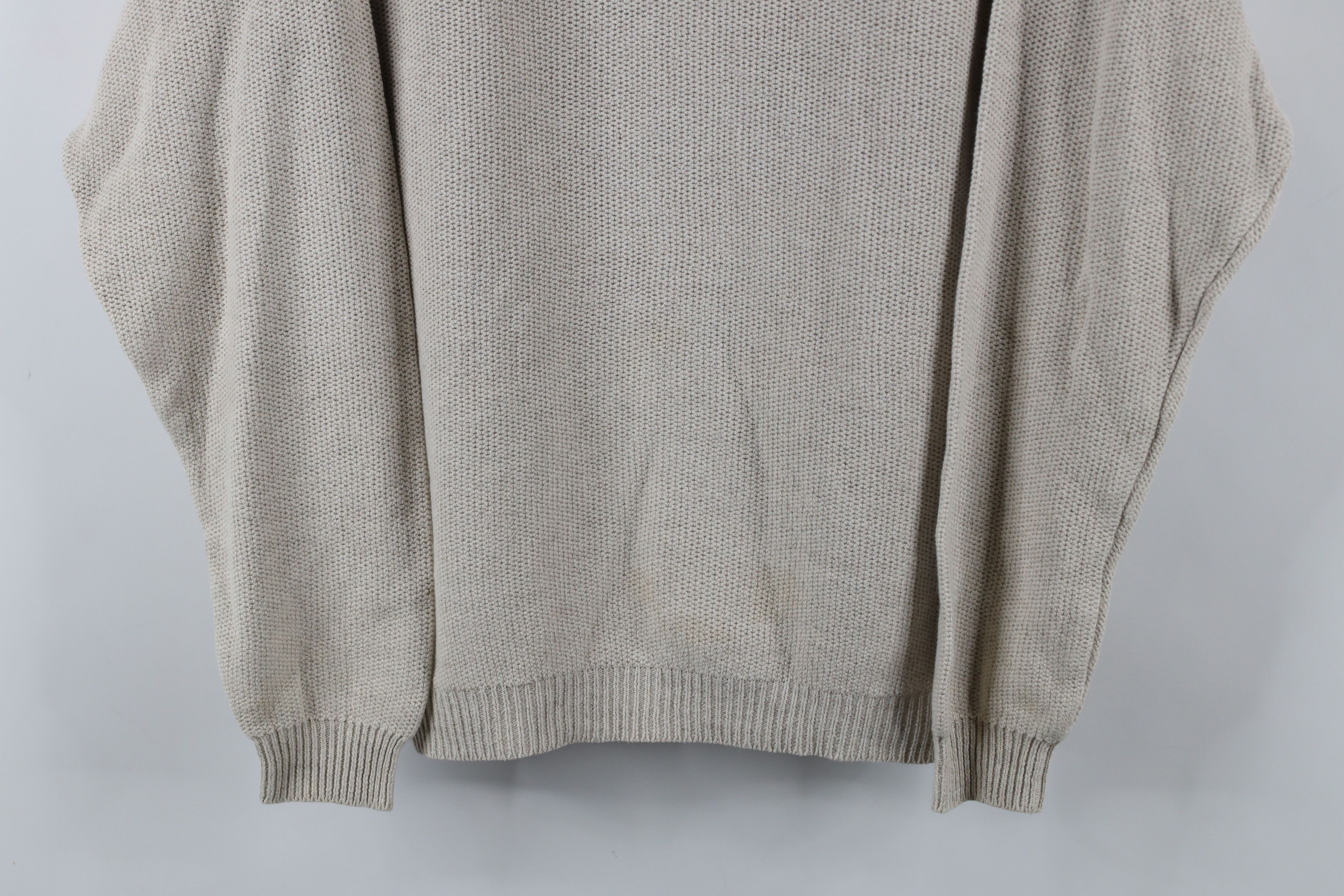 Banana Republic × Vintage Vintage 90s Banana Republic Linen Blend Thermal Knit Sweater Size US M / EU 48-50 / 2 - 3 Thumbnail