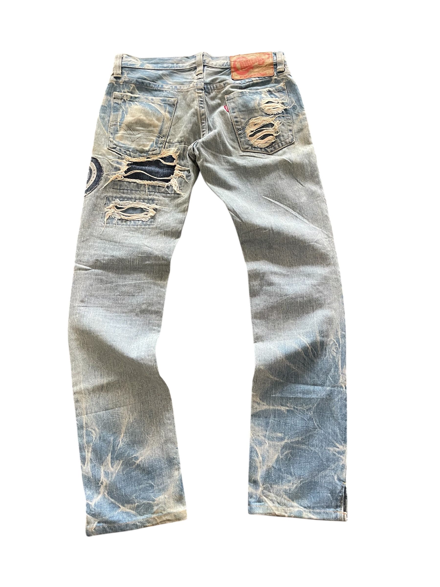 Hysteric Glamour × Le Grande Bleu (L.G.B.) Hysteric Glamour Patchwork Low Rise Baby Blue Reconstruck Size US 30 / EU 46 - 16 Thumbnail