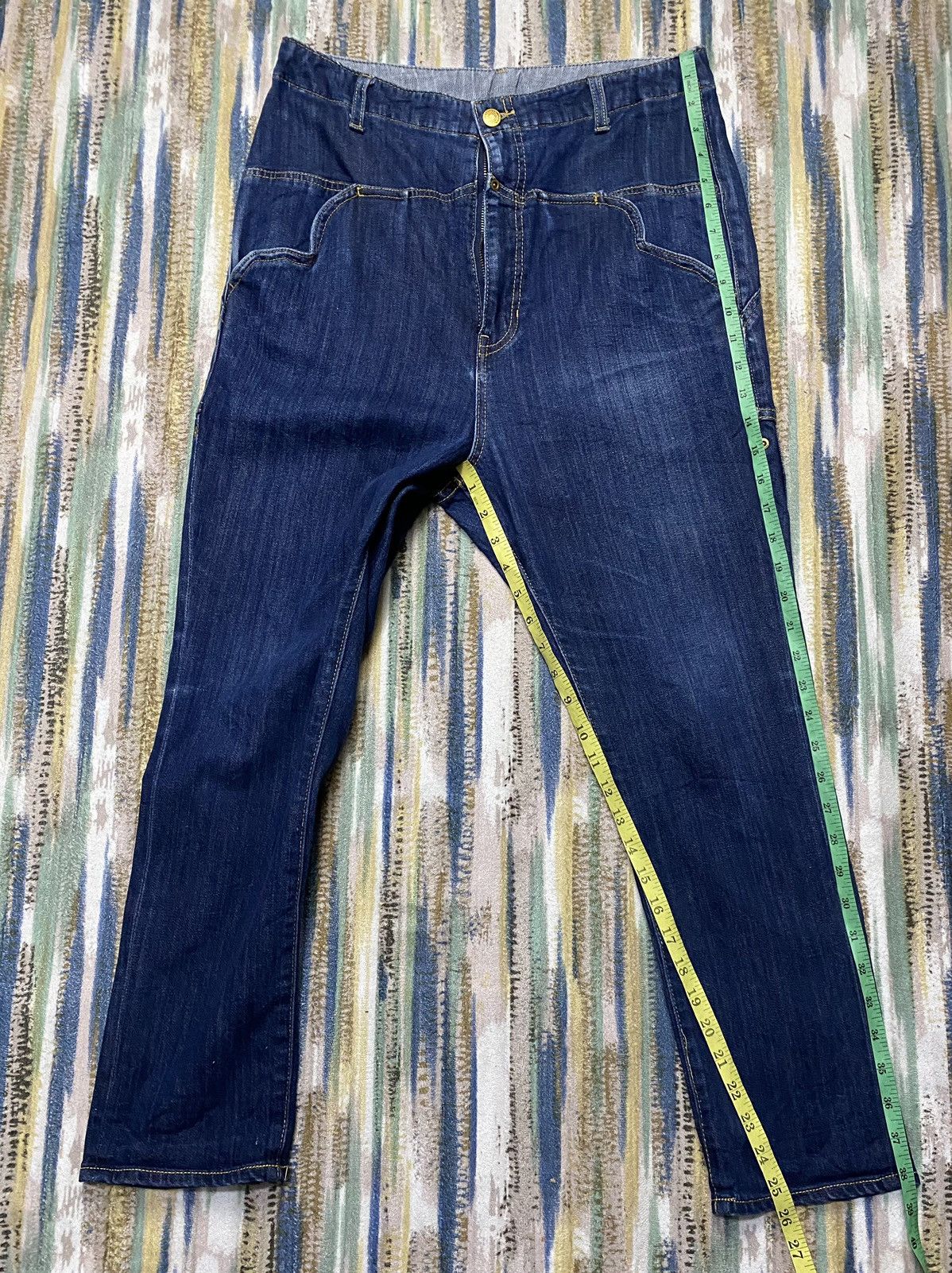 mercibeaucoup MERCIBEAUCOUP Jevous Enprie Stretch Crotch Denim Pants Size US 31 - 13 Thumbnail