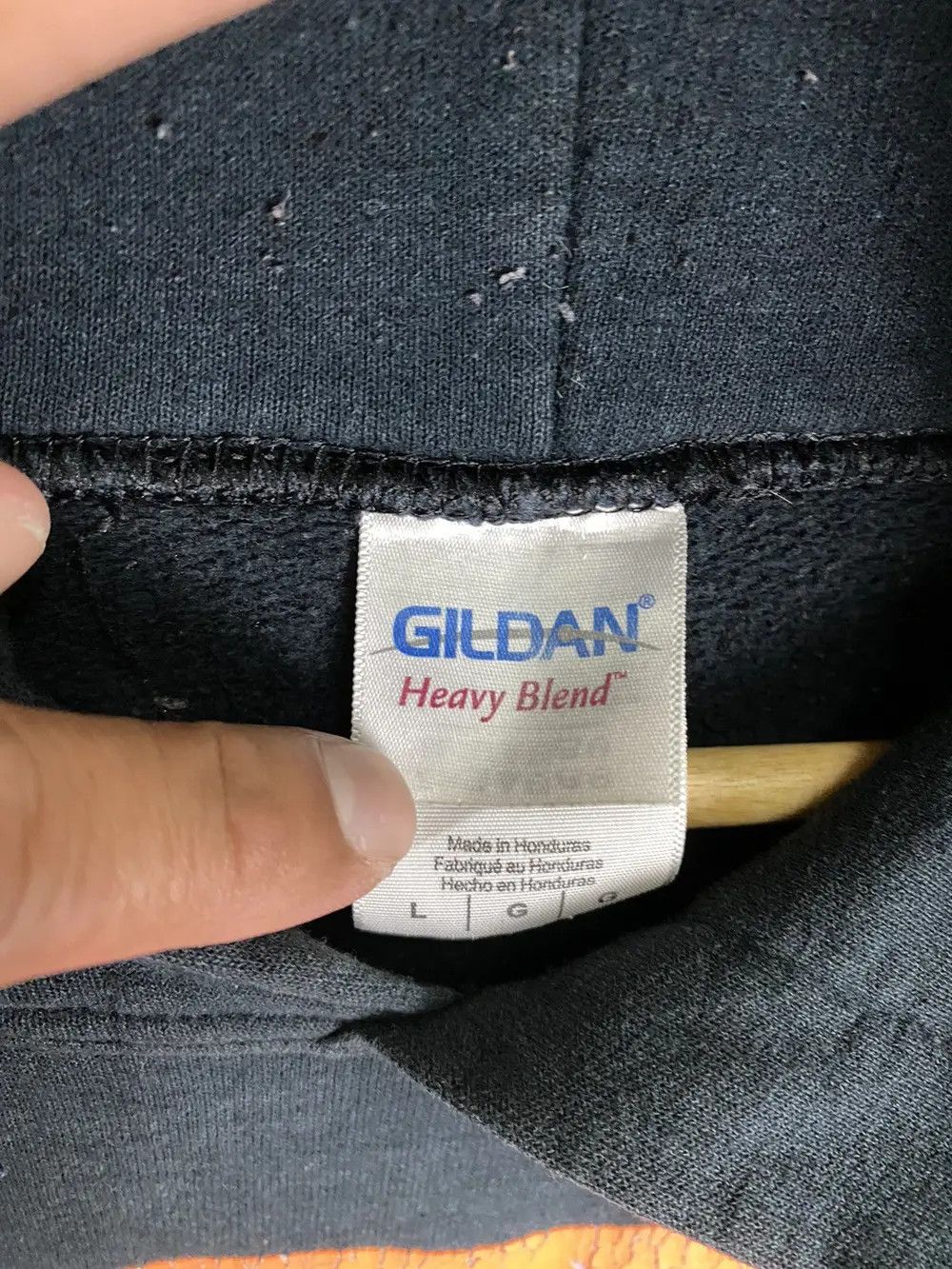 Gildan × Vintage Vintage Gildan Hoodie Safety Shirt Skull Size US L / EU 52-54 / 3 - 10 Thumbnail