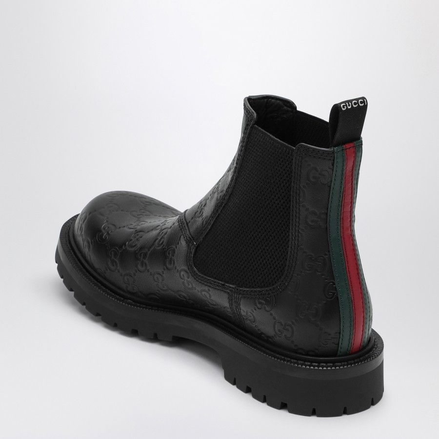 Gucci o1d2blof0525 Leather Ankle Boots in Black Size US 9.5 / EU 42-43 - 4 Thumbnail
